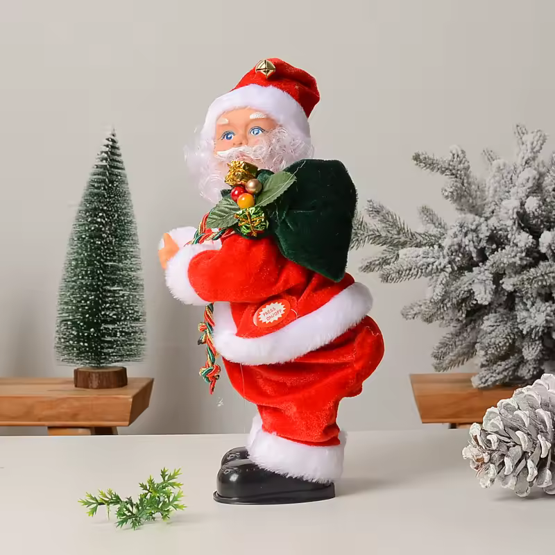 The dancing Santa Claus decorative doll