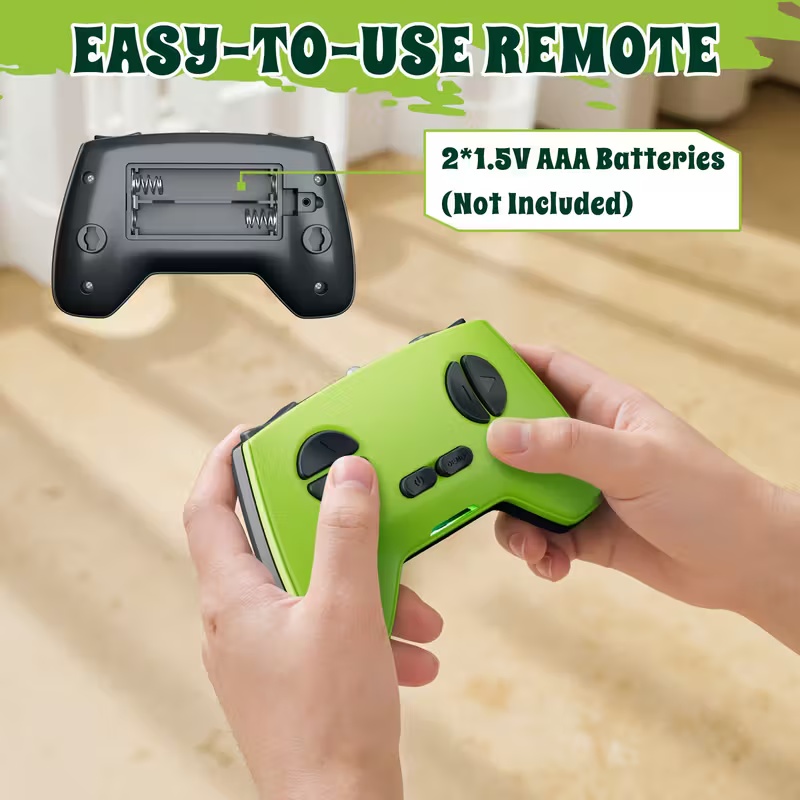 Prank for Boys & Girls Ages 3+, Green, Birthday/Halloween/Christmas Gift, Spy Robot for Kids