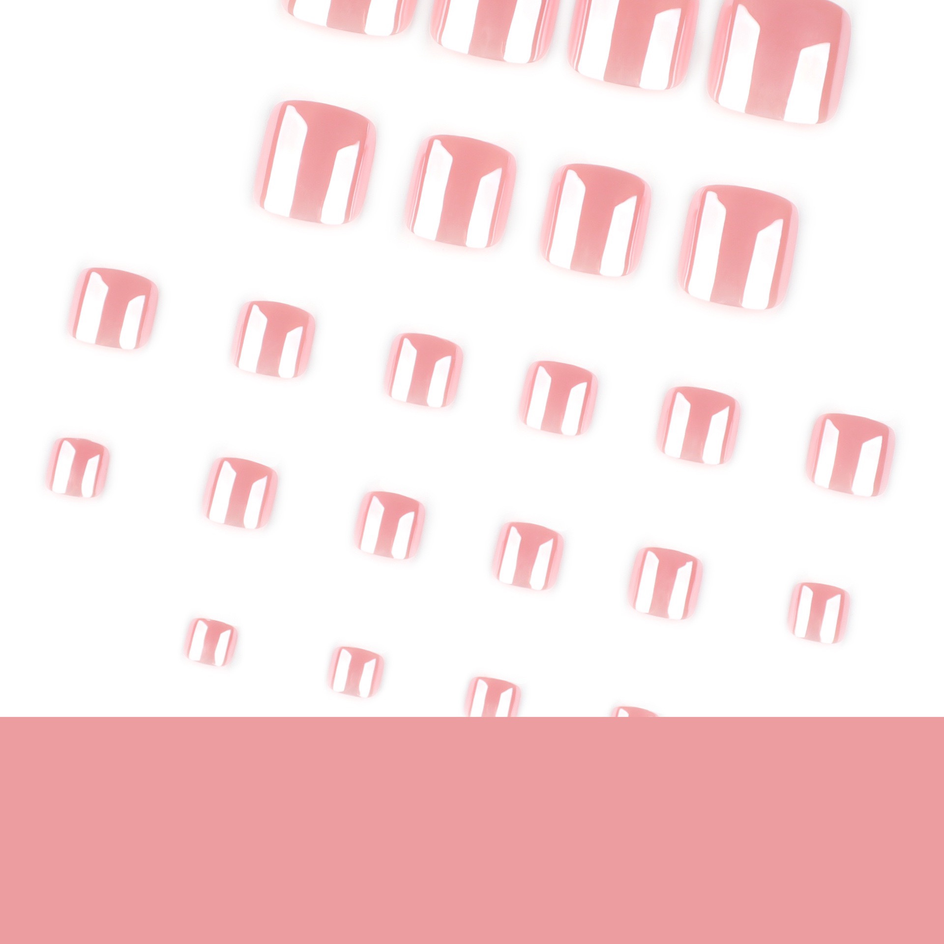 Aurora Light Pink Toe Nails