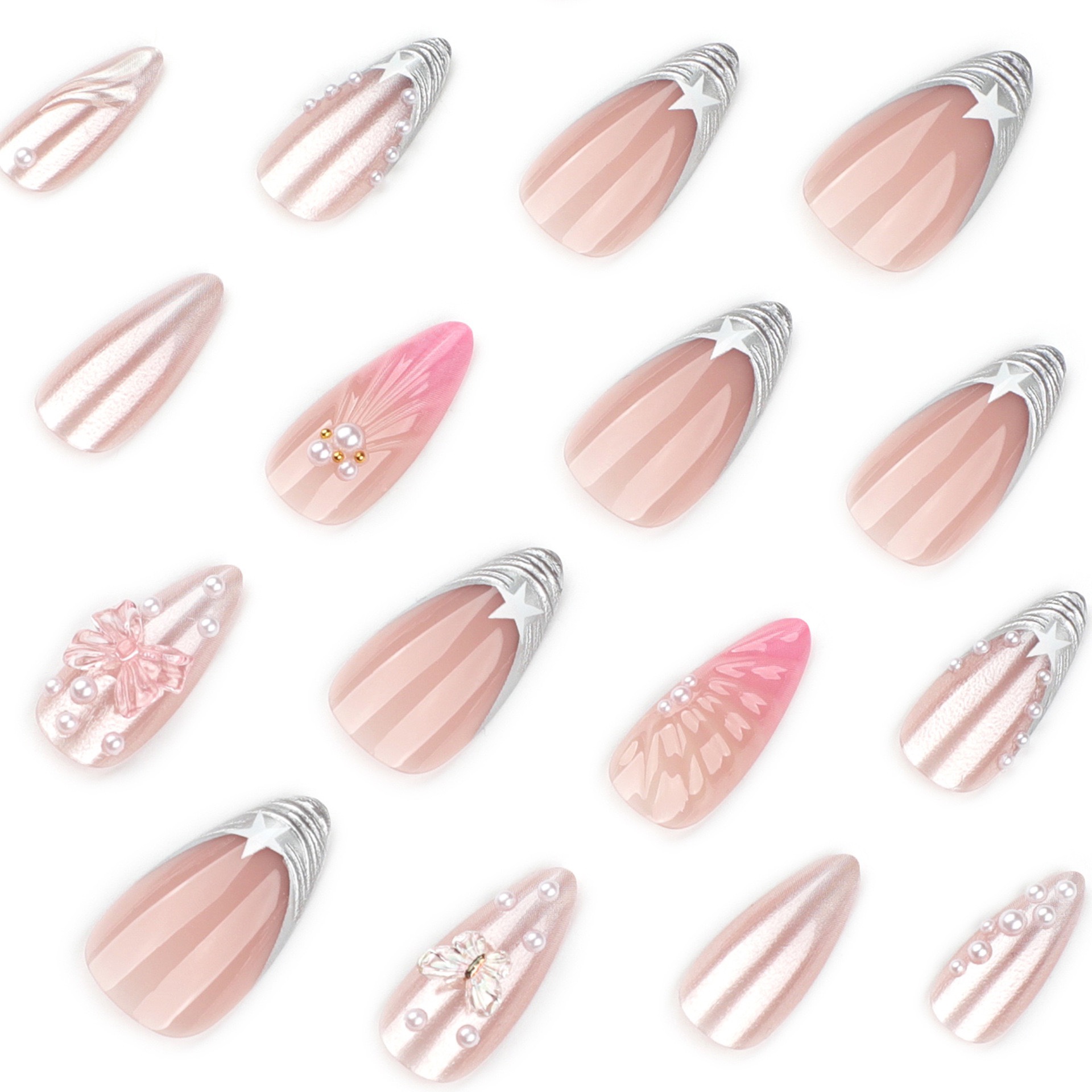 Aurora shell Medium Nails