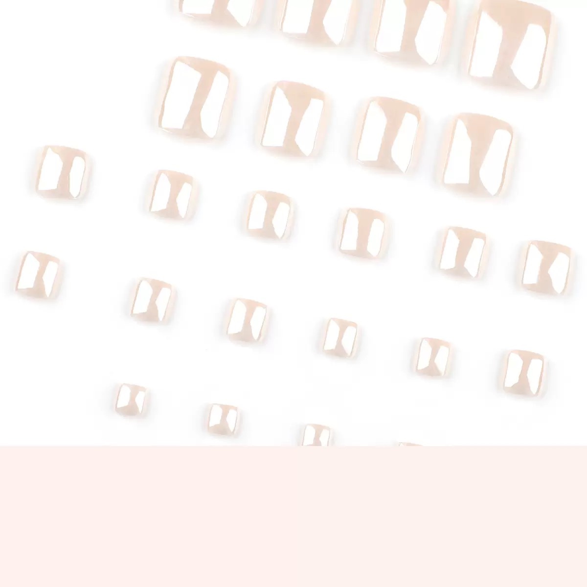 Aurora White Toe Nails