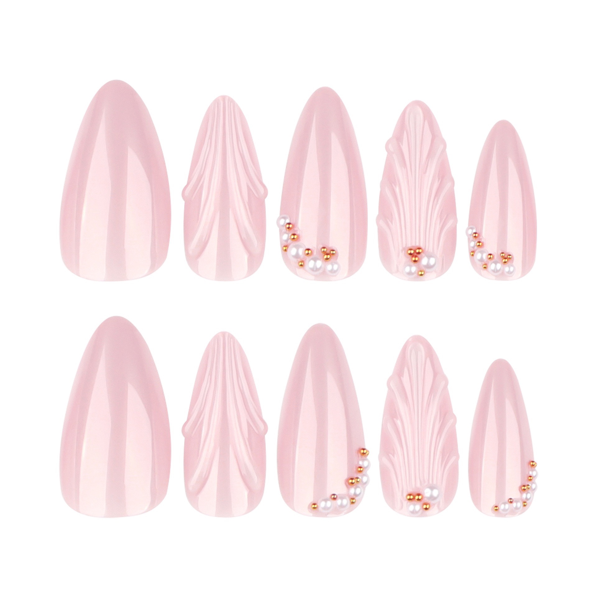 Shell Pearl Medium Nails