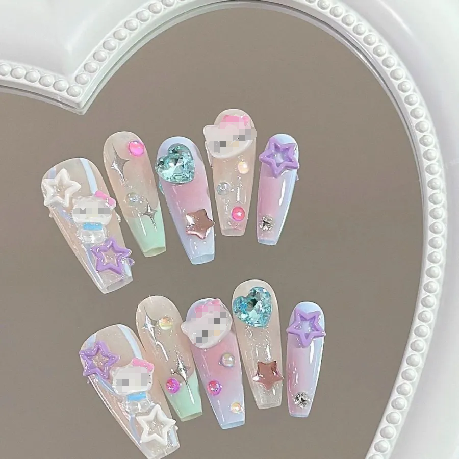 Hello Kitty Candy Handmade Nails