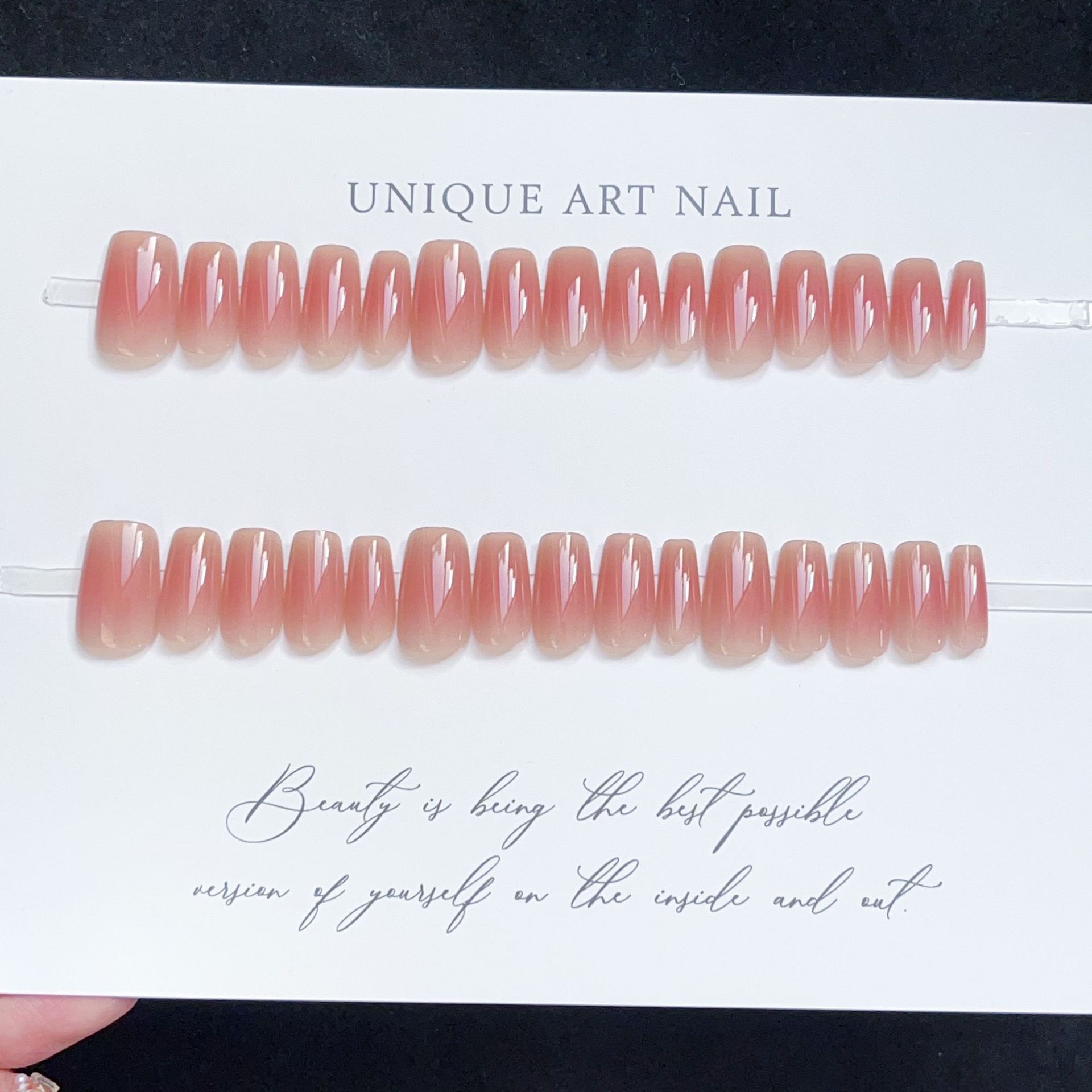 Blushes Square Medium Nails