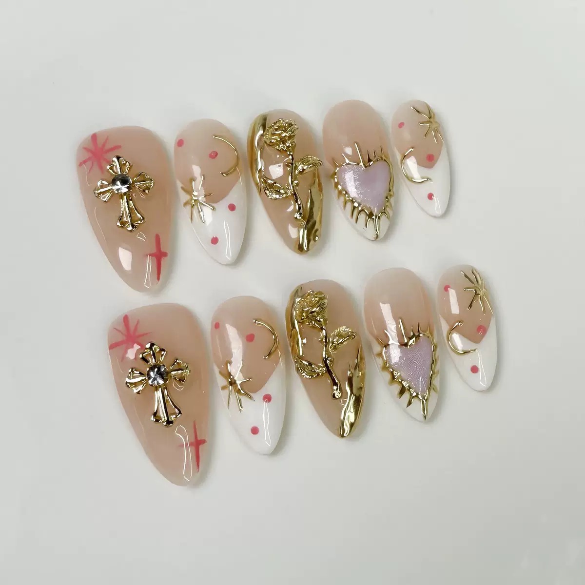Metal Relief Handmade Nails