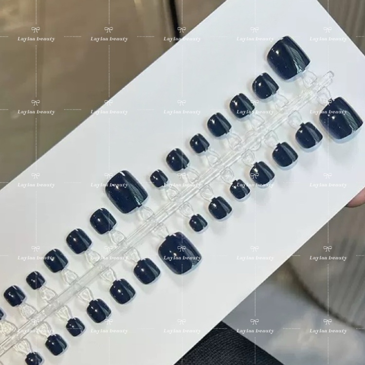 Midnight Sea Toe Nails 42pcs