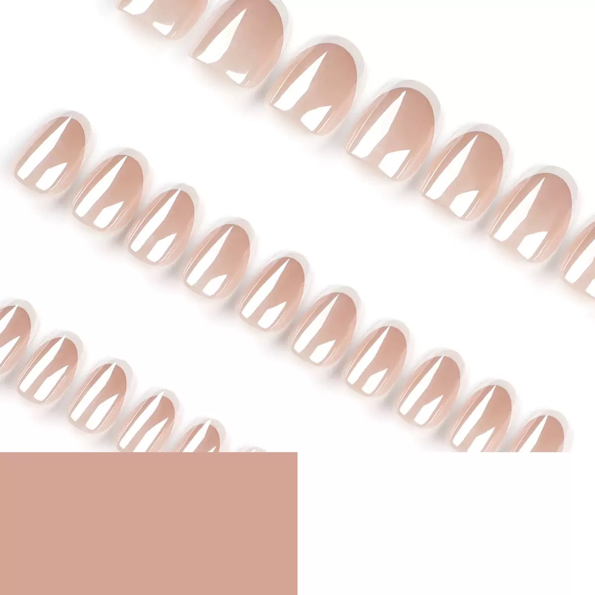 Aurora French tips Short Nails