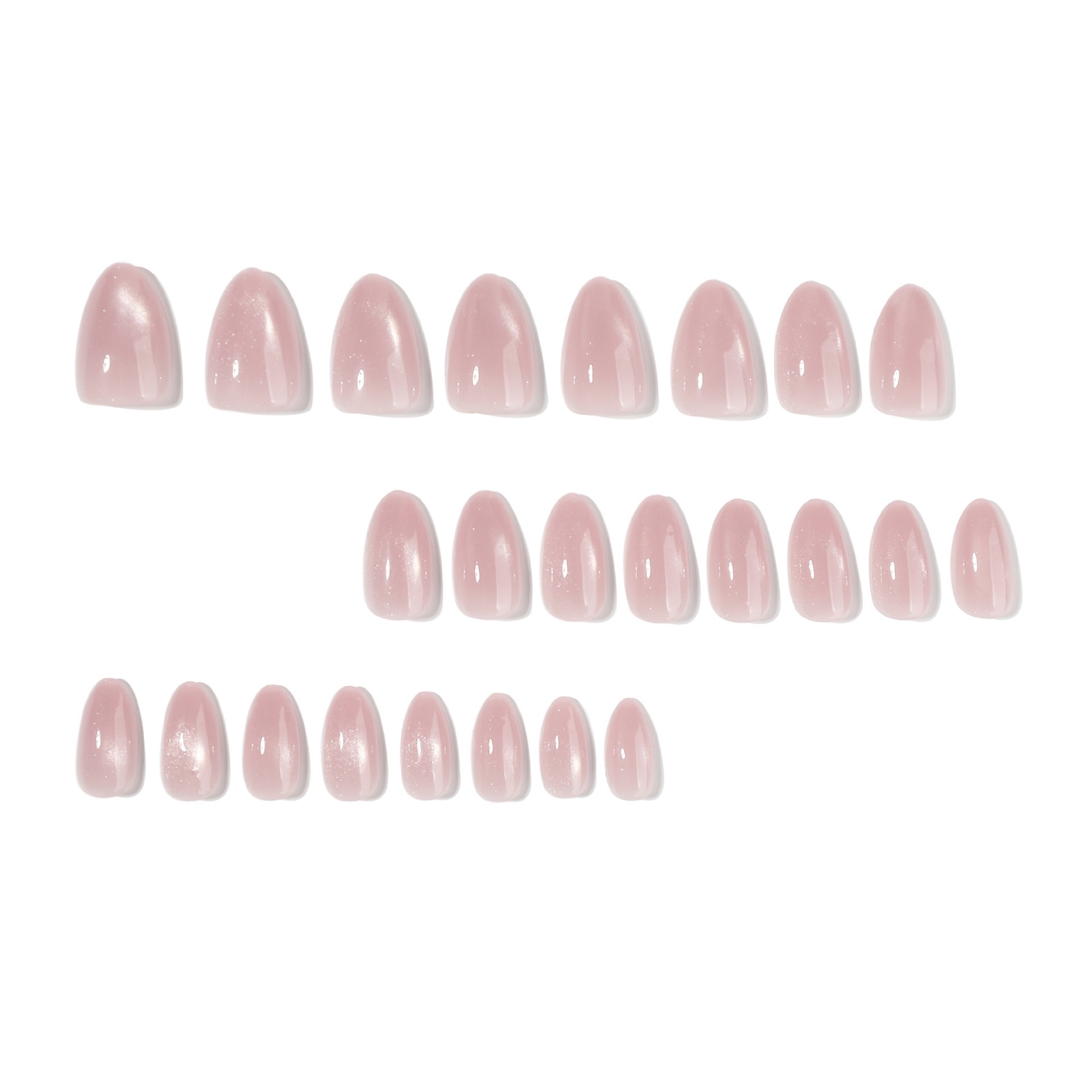 Peach Juice Cat Eyes Medium Nails