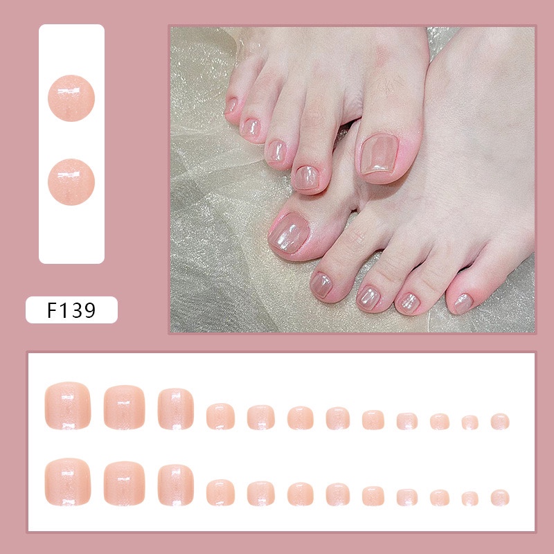 Light pinkToe Nails