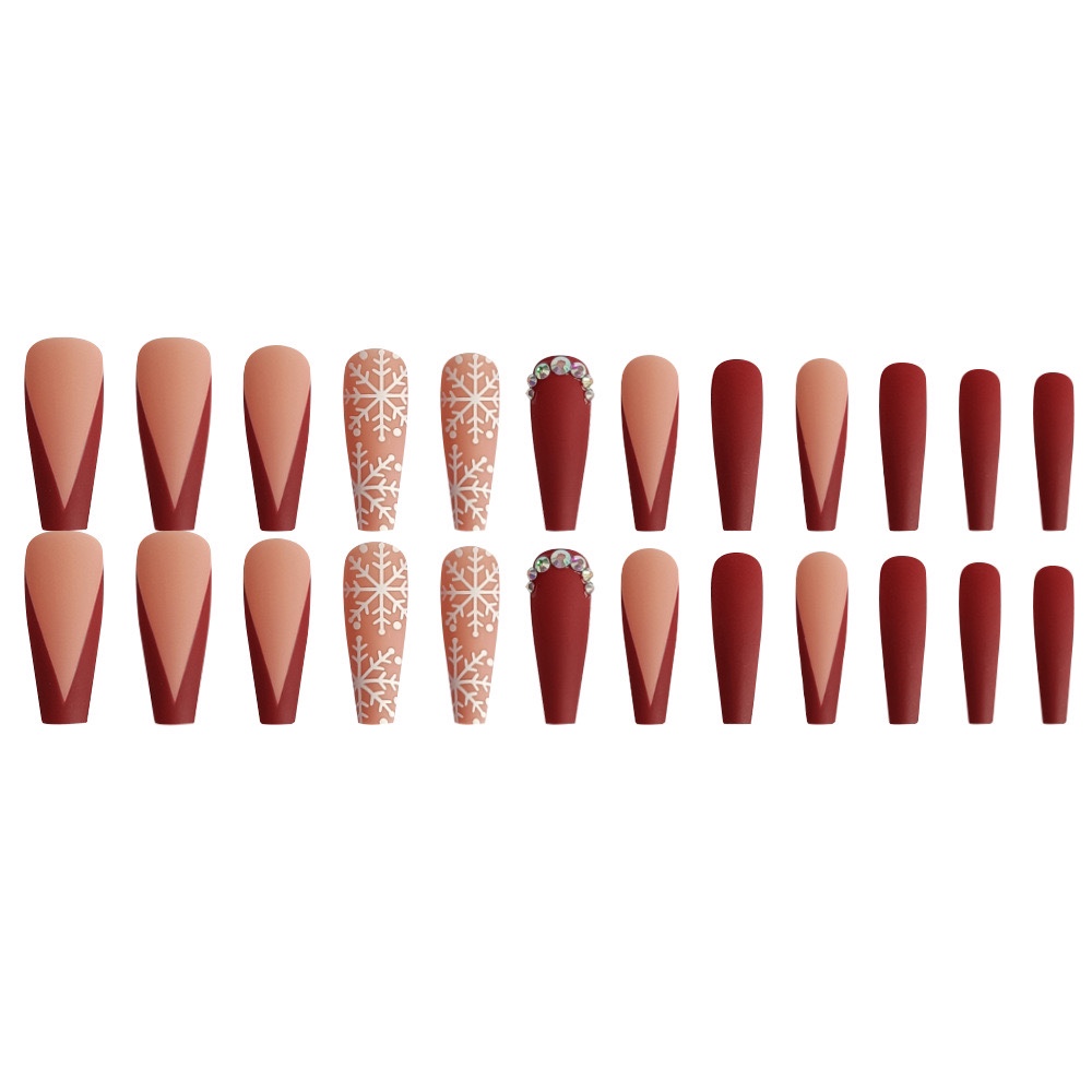 Snow wine 钻石 Christmas nails