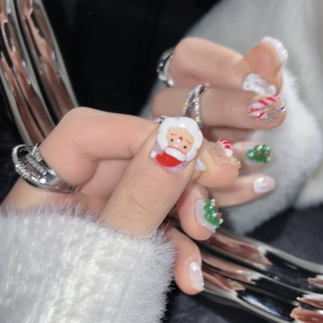 Merry Christmas Handmade Nails