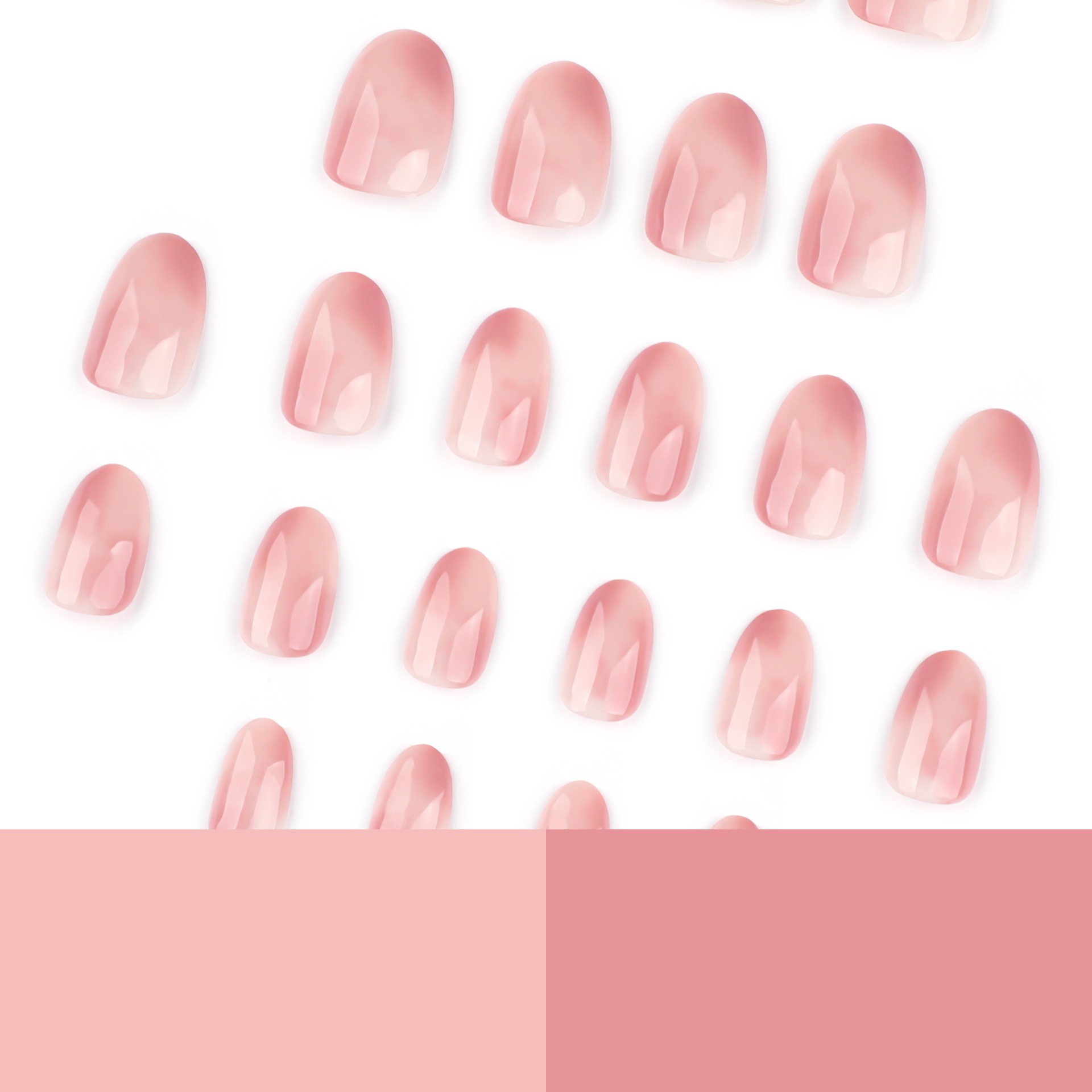 Fadeness Pink Medium Nails