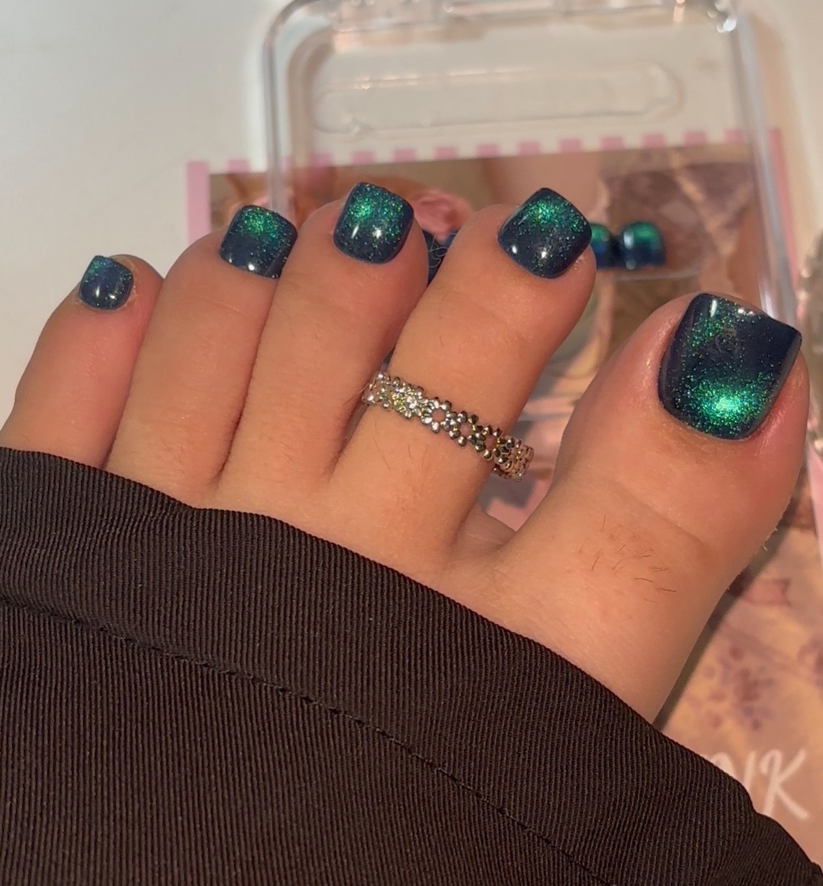 Milky Way Toe Nails