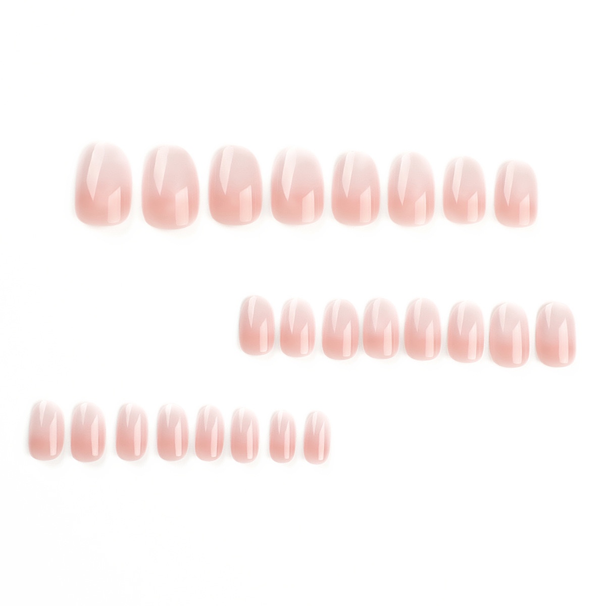 Ombré Pink Almond Medium Nails