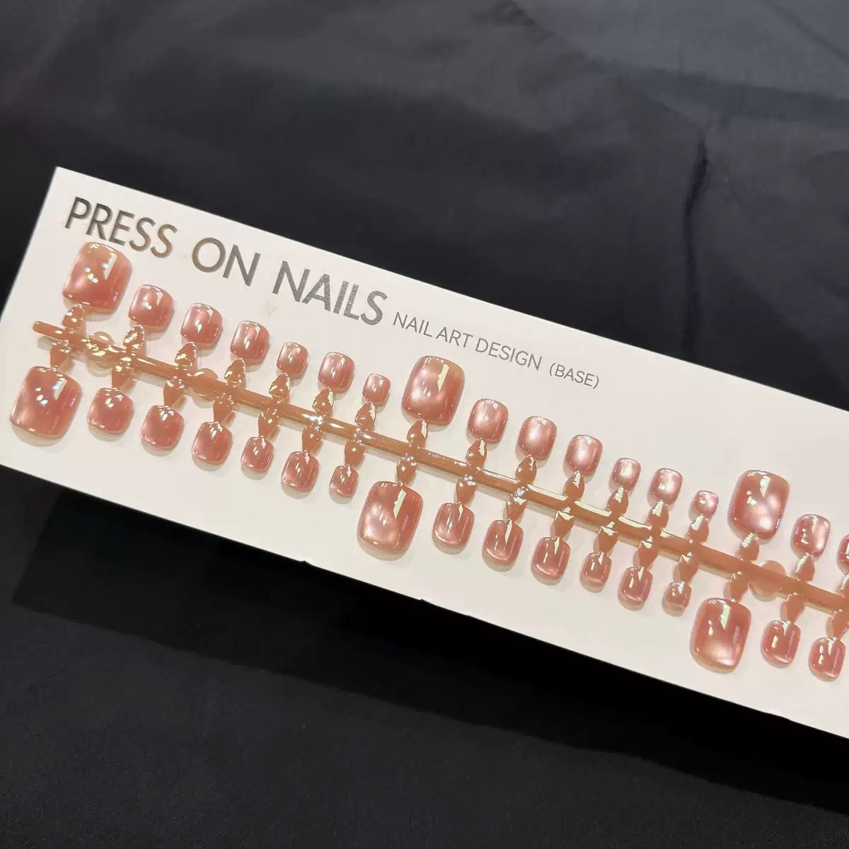 Light Pink Aurora Toe Nails 42pcs