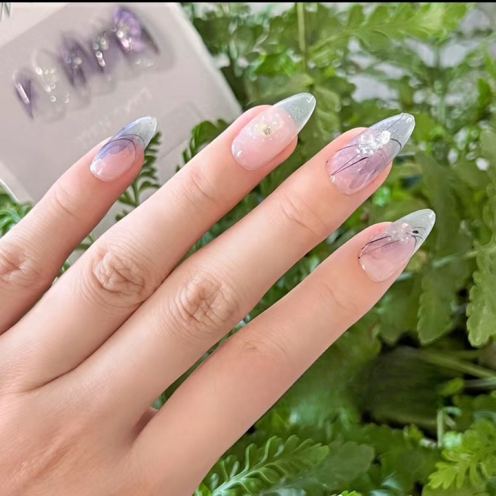 Spring Blue wind chime Handmade Nails