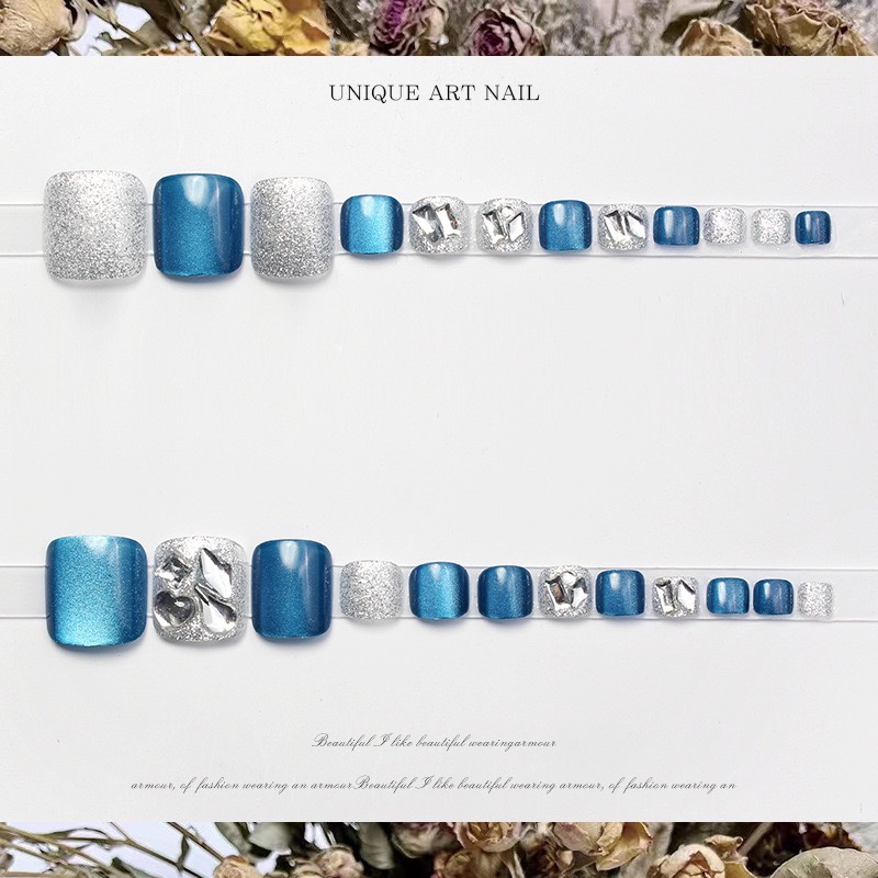 Shine Sea Press on toenails