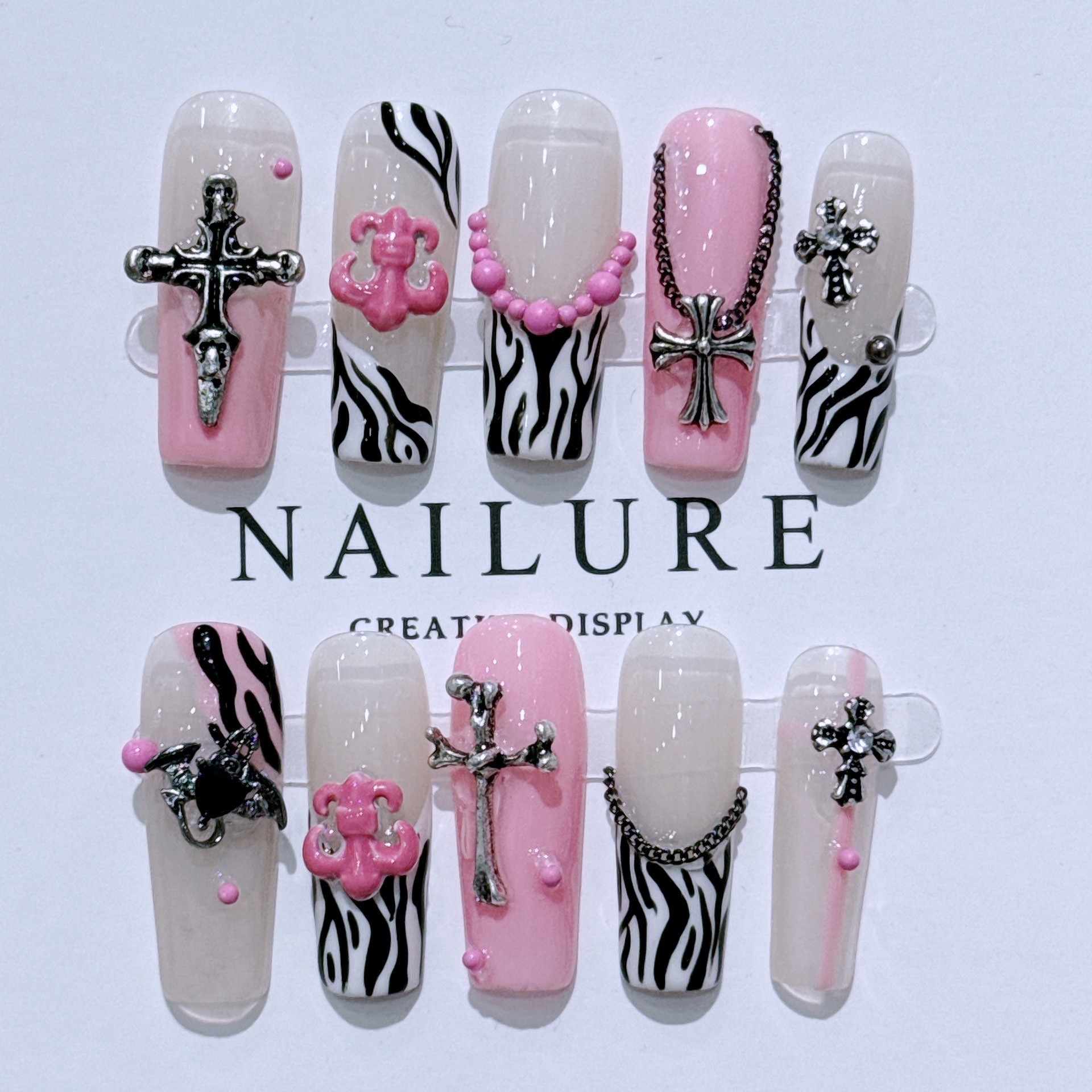 Chrome Hearts Handmade nails