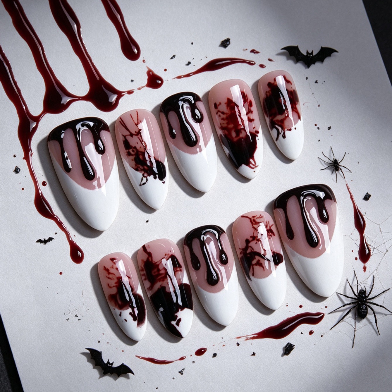 Halloween Blood Medium Nails
