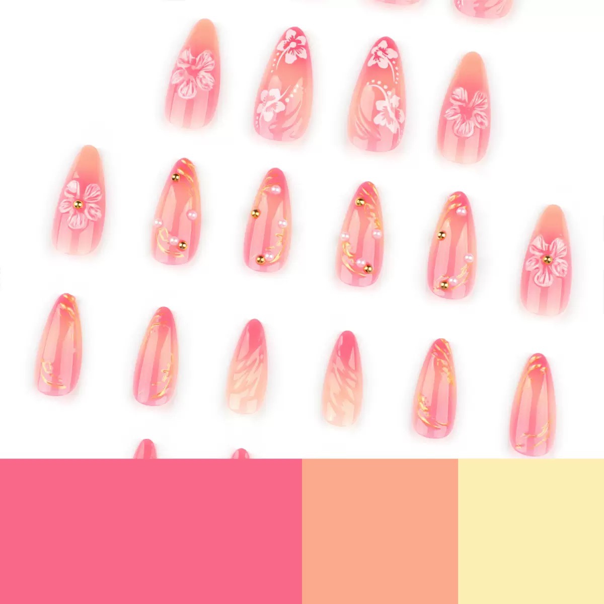 Golden Tulip Medium Nails