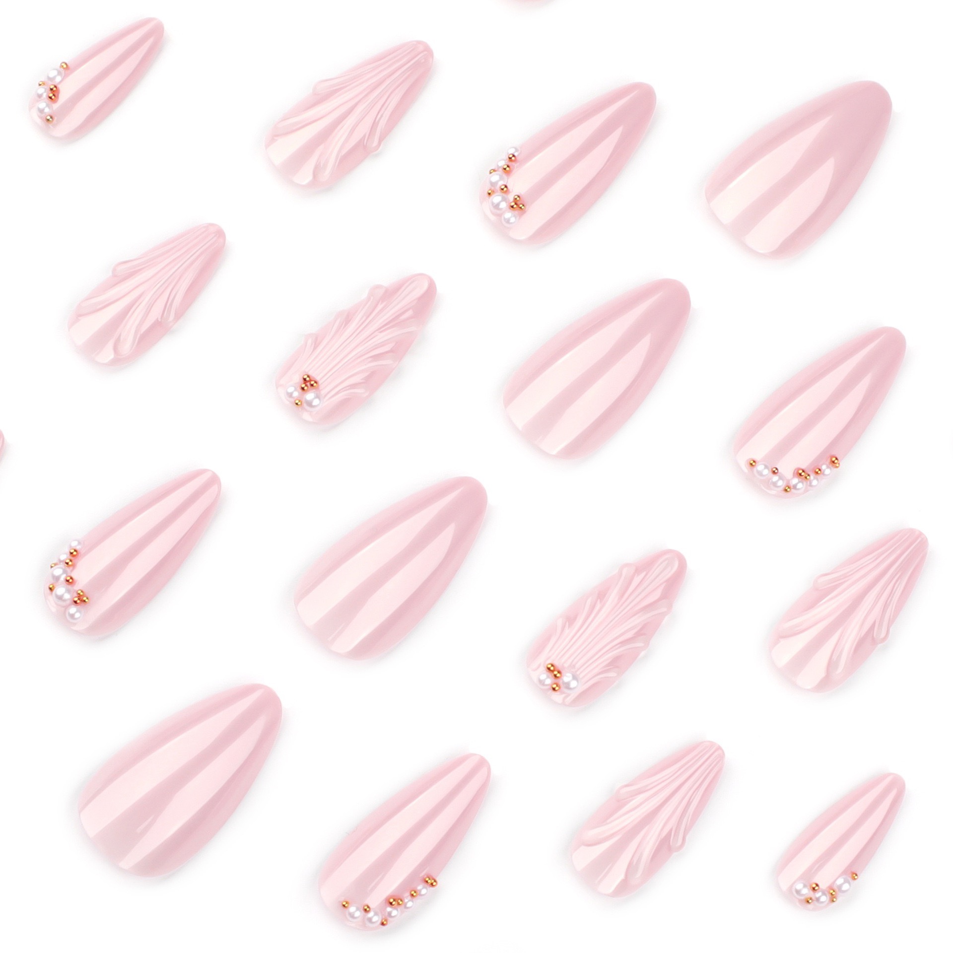 Shell Pearl Medium Nails
