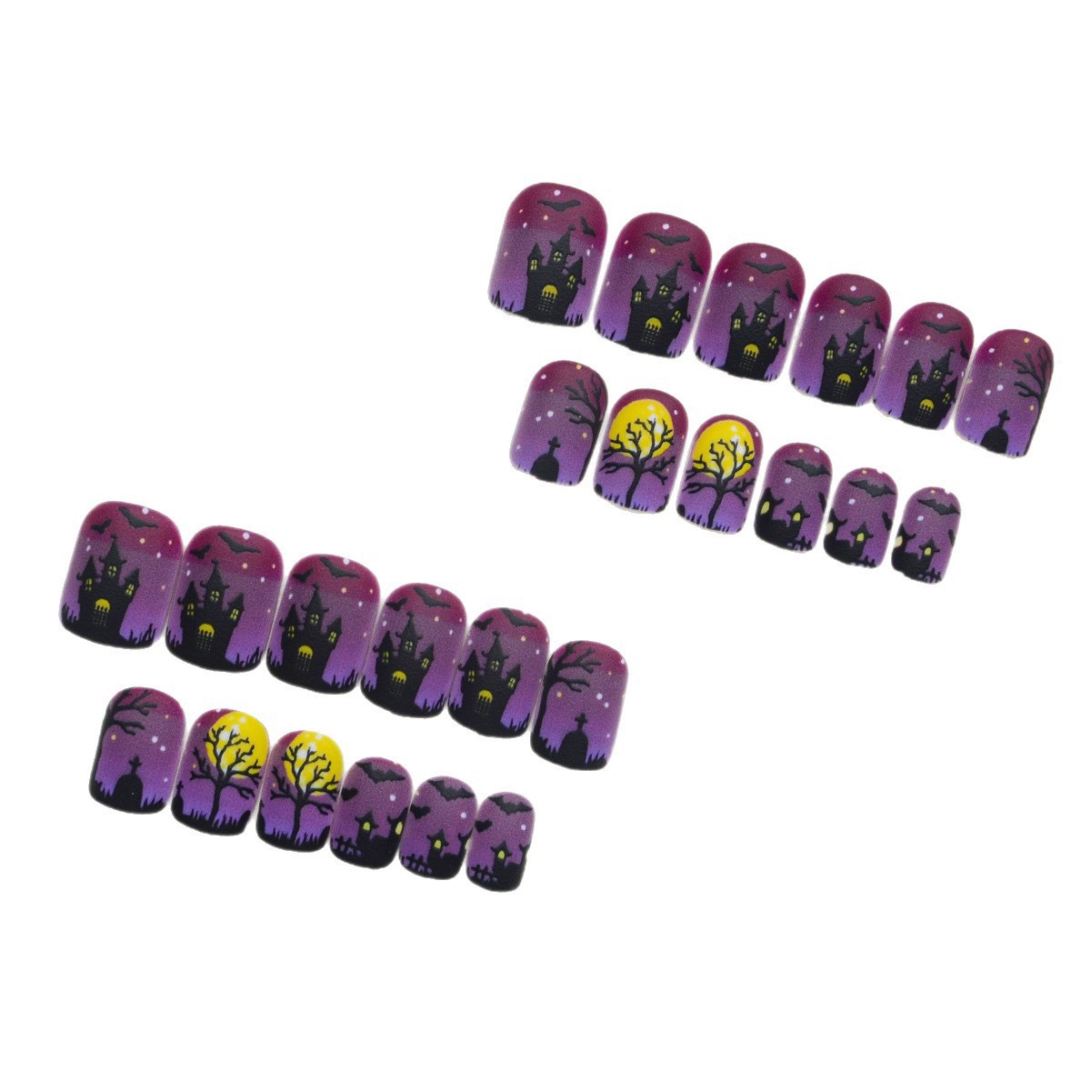 Haunted House Halloween Nails