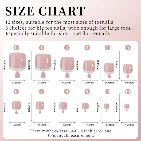 Classic French Tip | Toenail