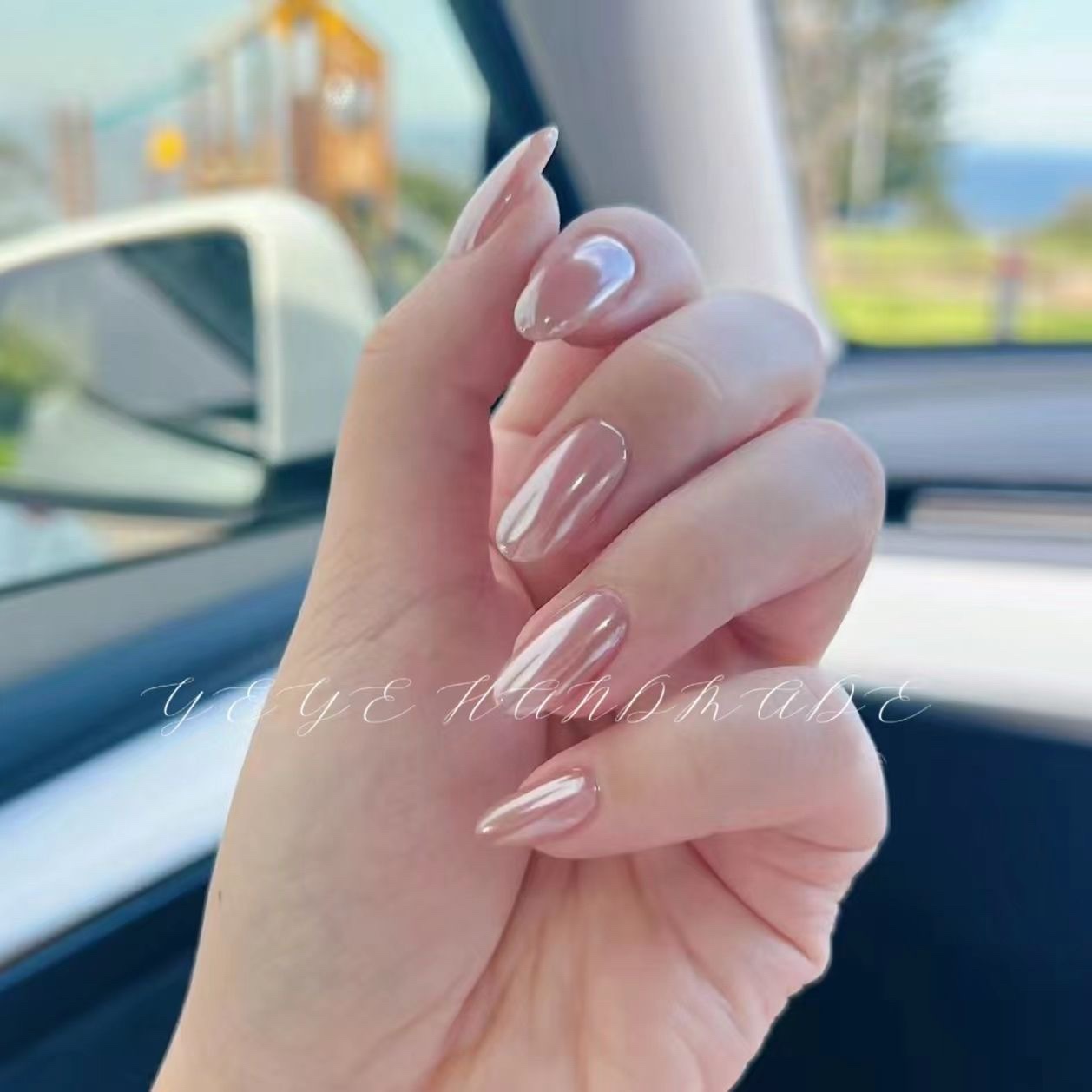 Hailey Bieber Handmade Nails