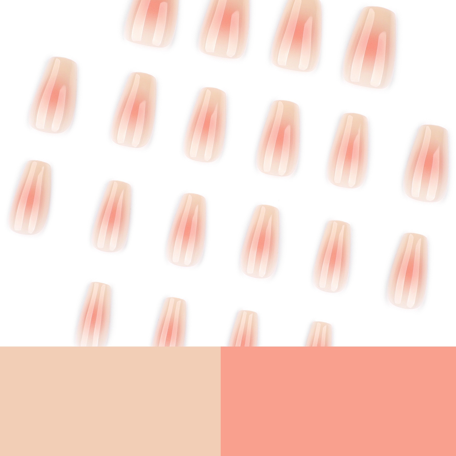 Nude Pink Blusher Medium Nails