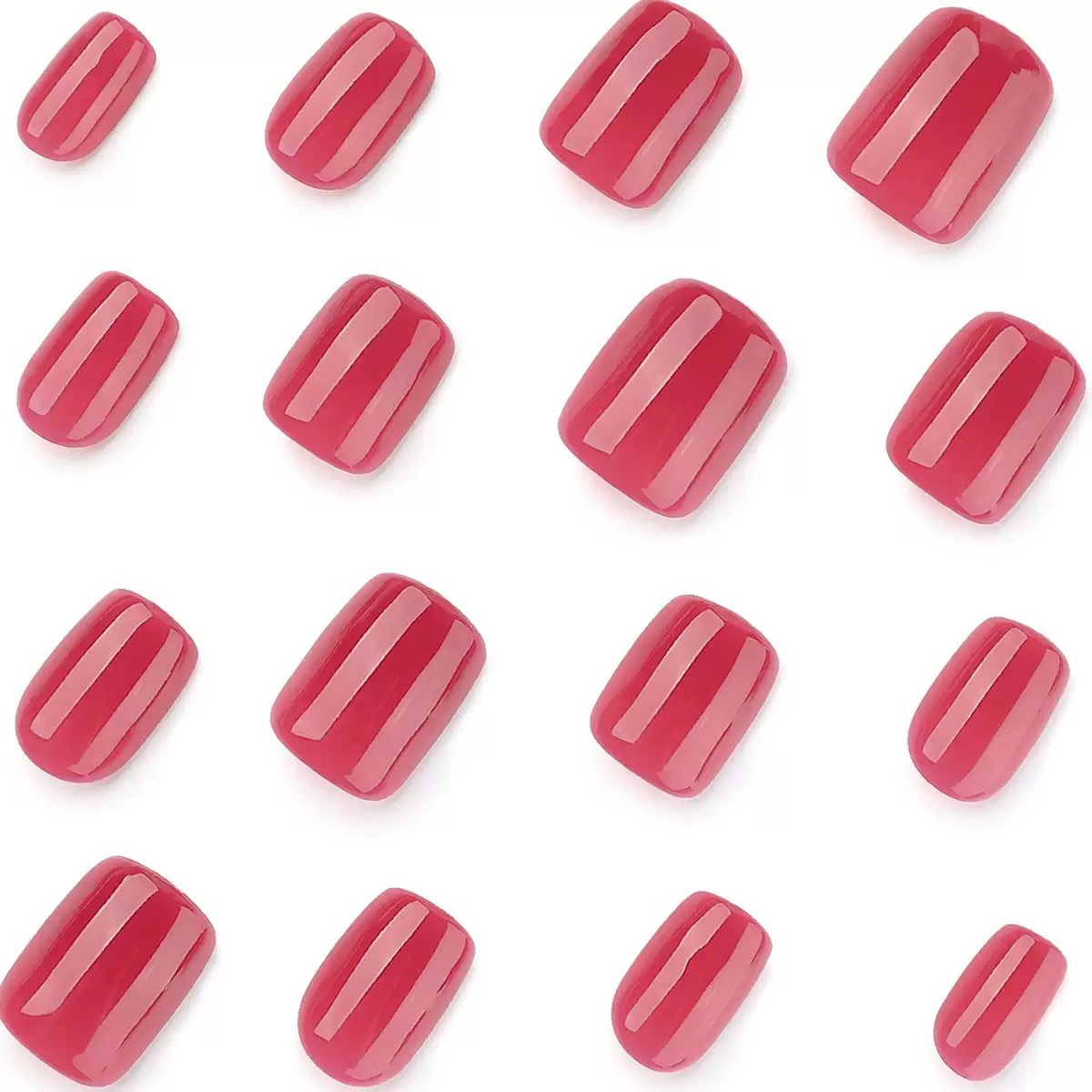 Fuchsia Short Nails