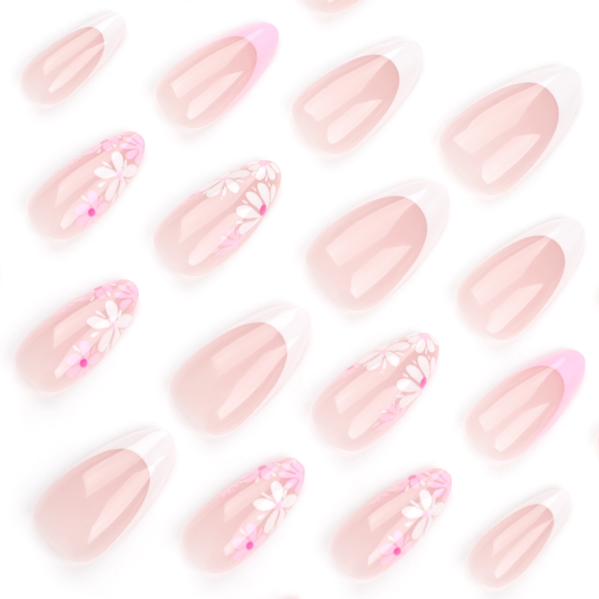 Pink Petal Medium Nails