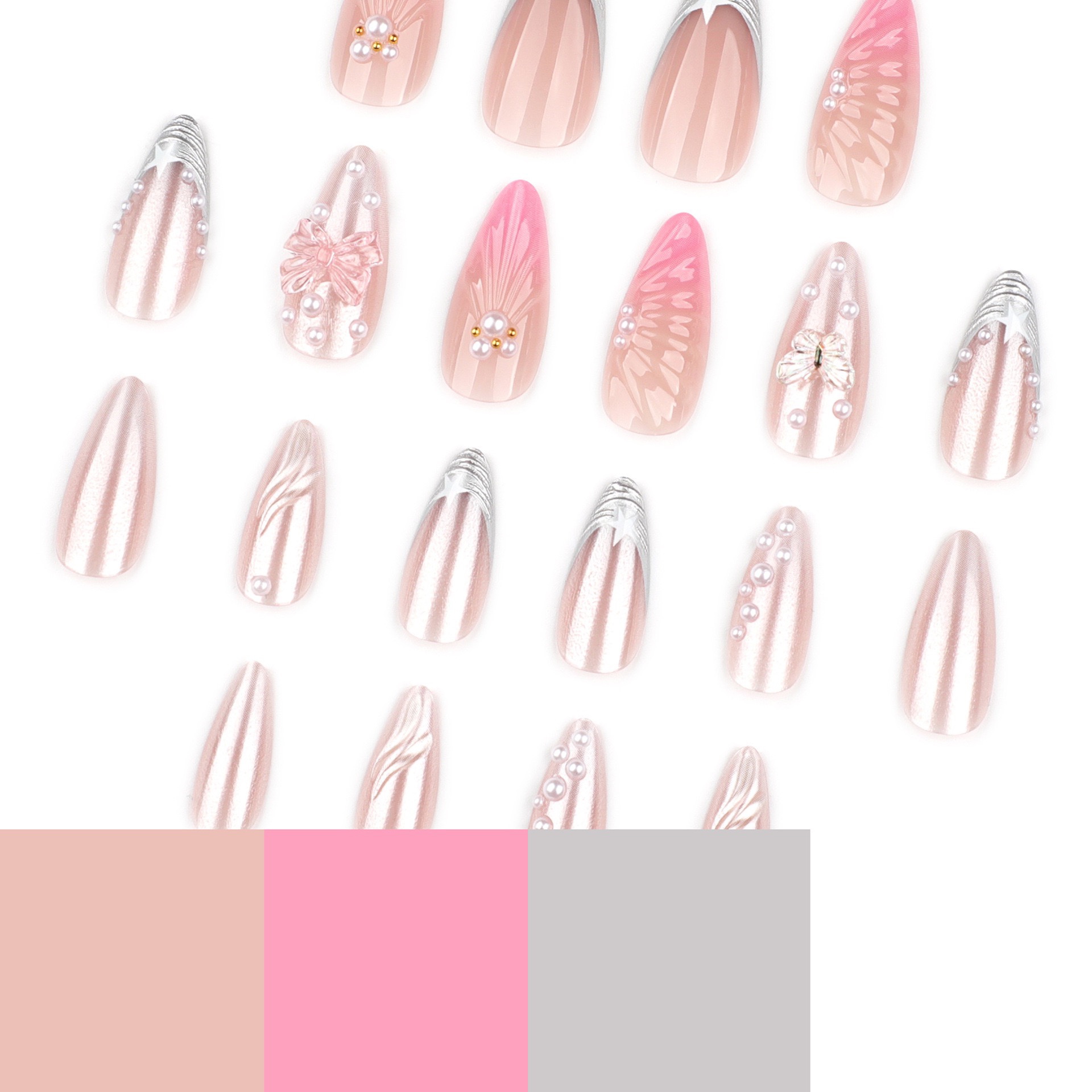 Aurora shell Medium Nails
