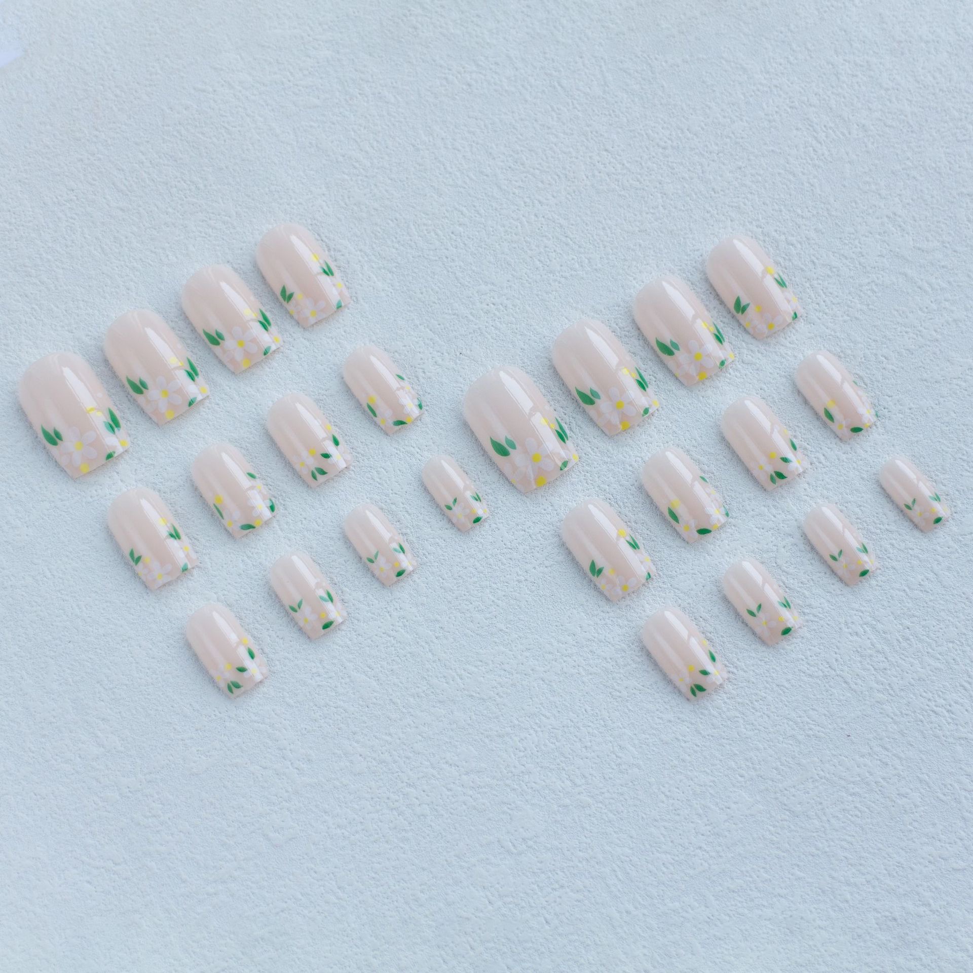 Sunflower Square Medium Nails