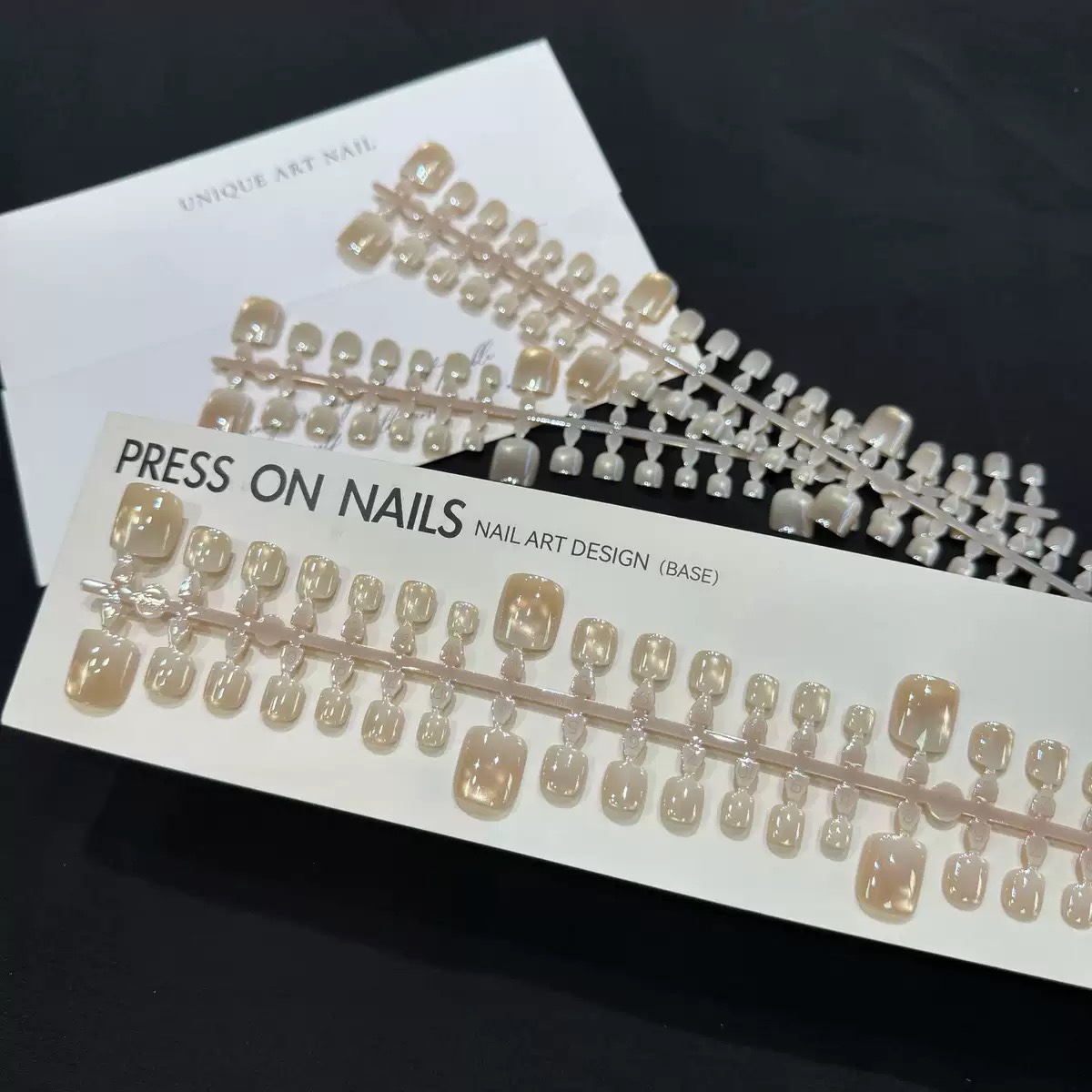 Ombré Nude Aurora Toe Nails 42pcs