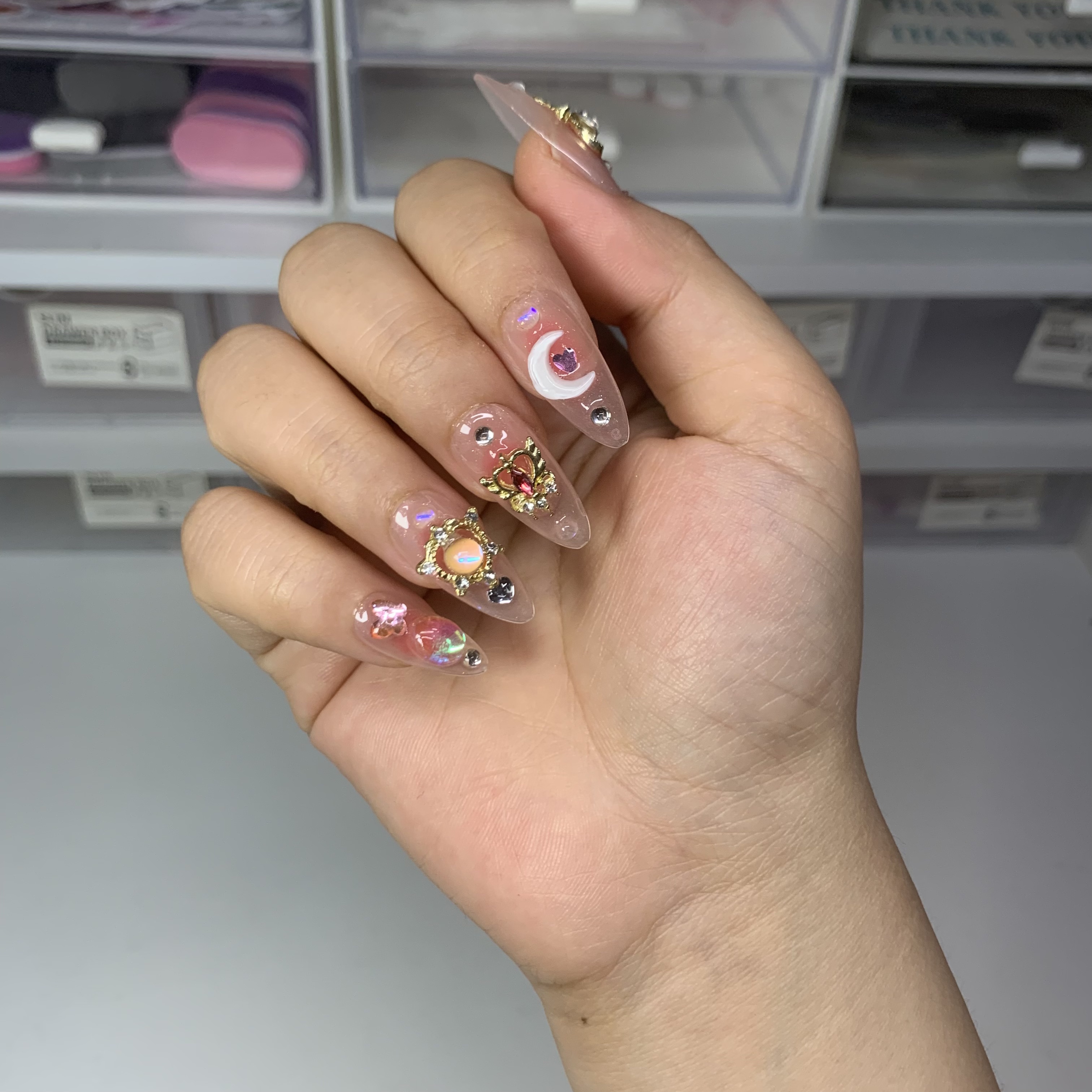 Sailor Moon Handmade Nails