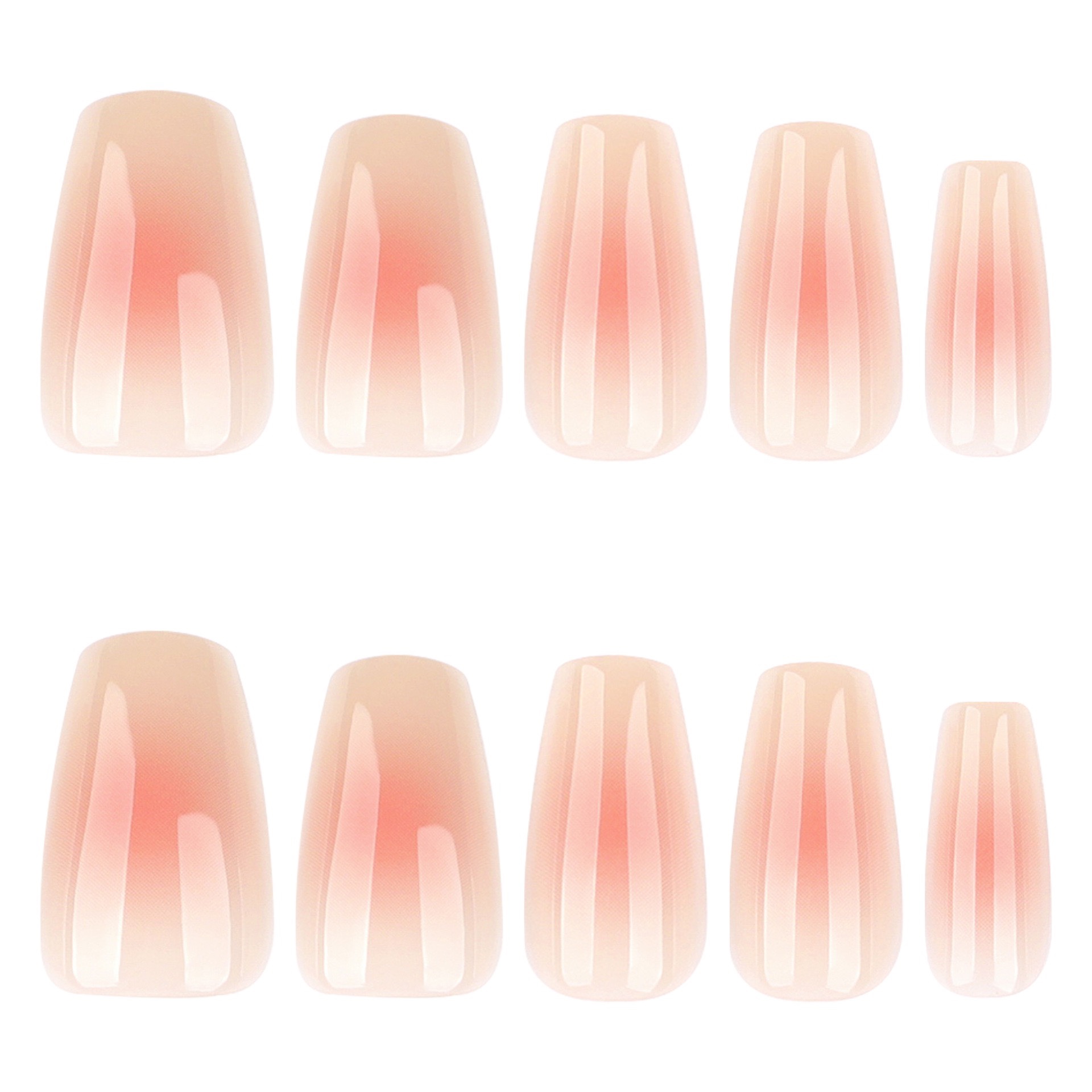 Nude Pink Blusher Medium Nails