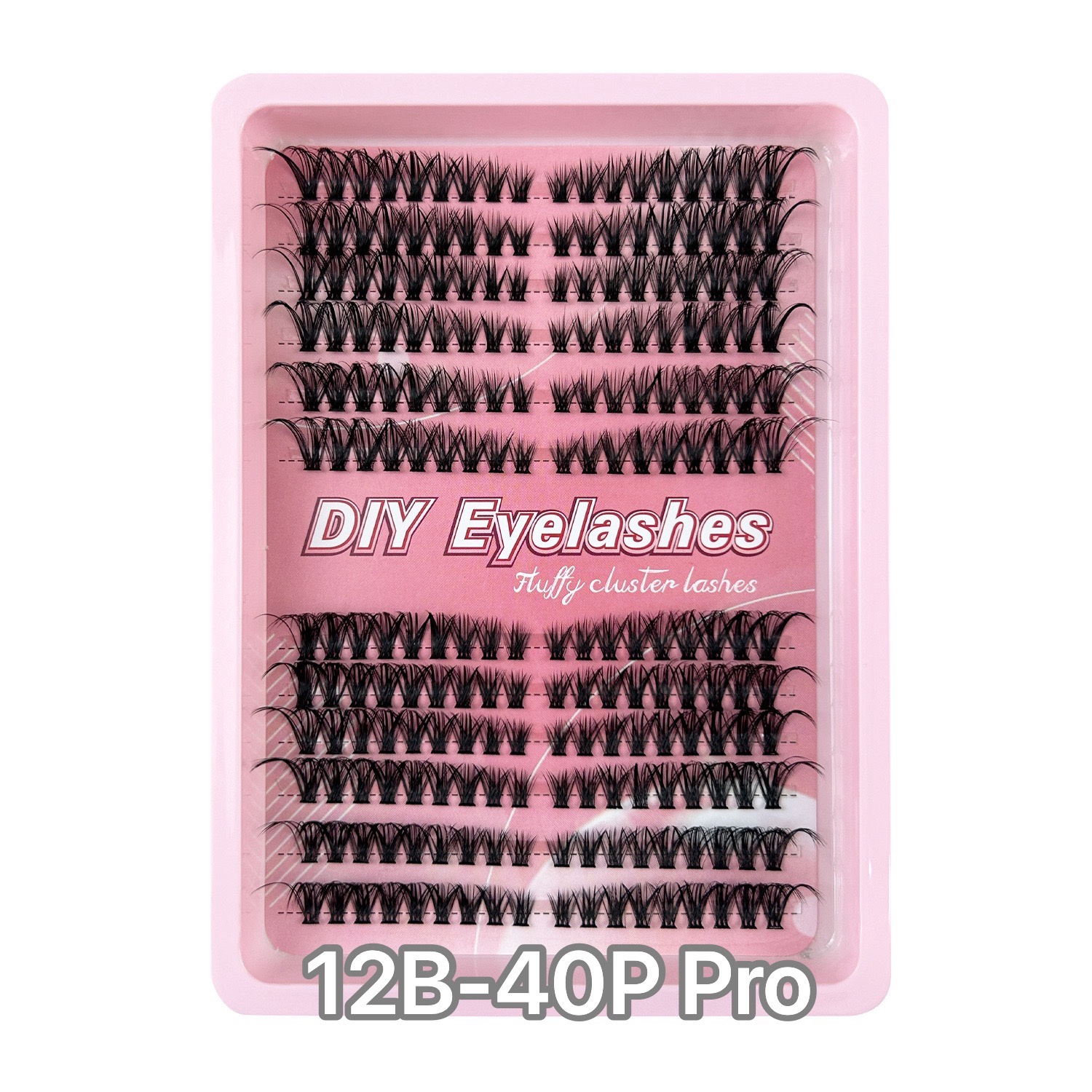DIY false eyelash single cluster 80P thick and curly hot melt loose hair