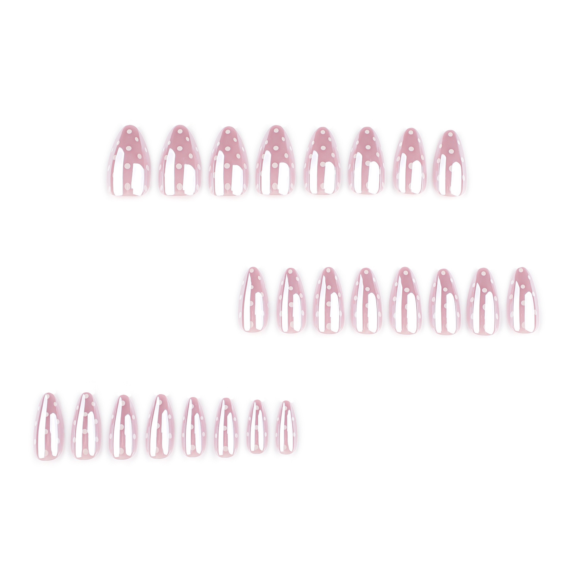 Aurora Polka Dots Medium Nails