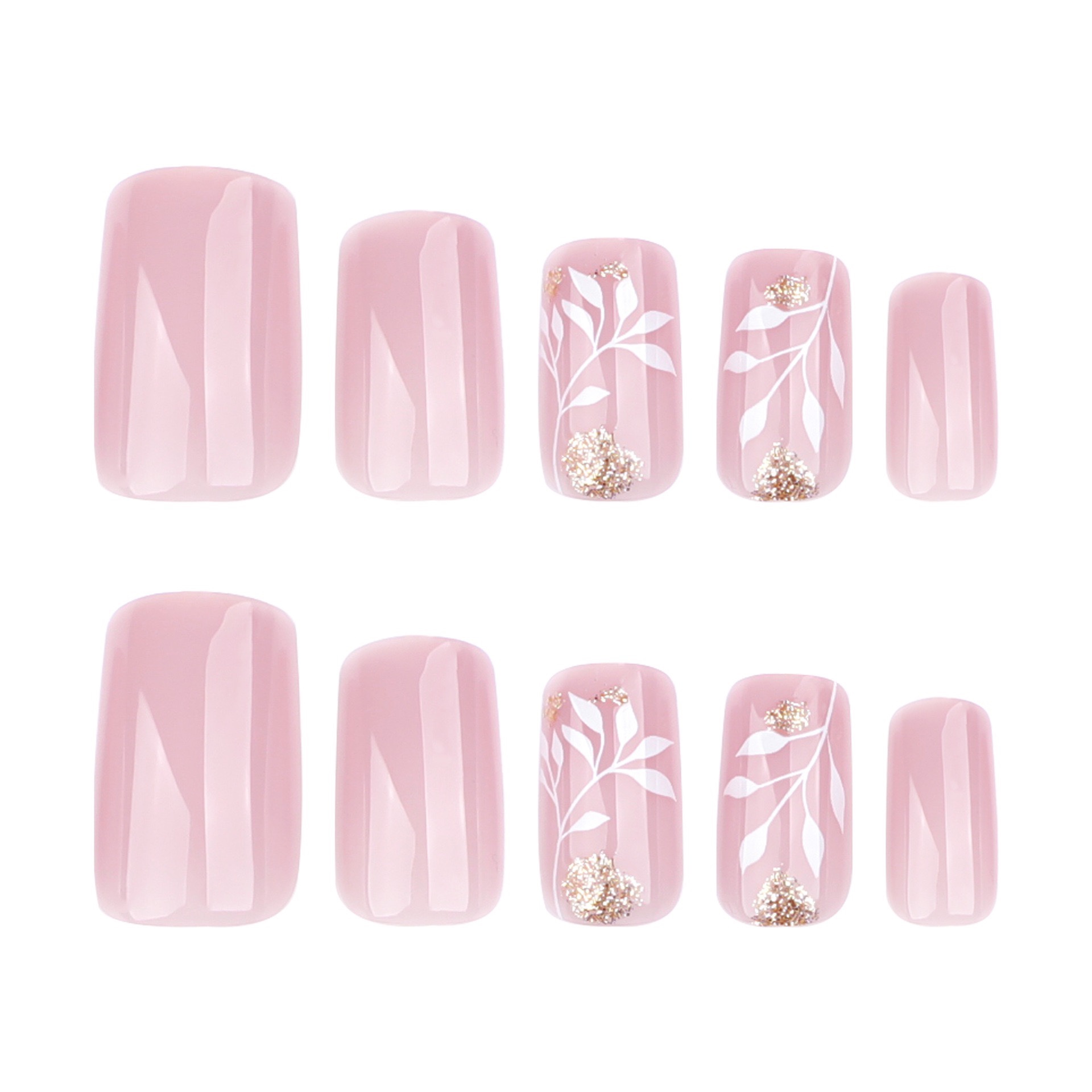 Marble Pink Short Nails
