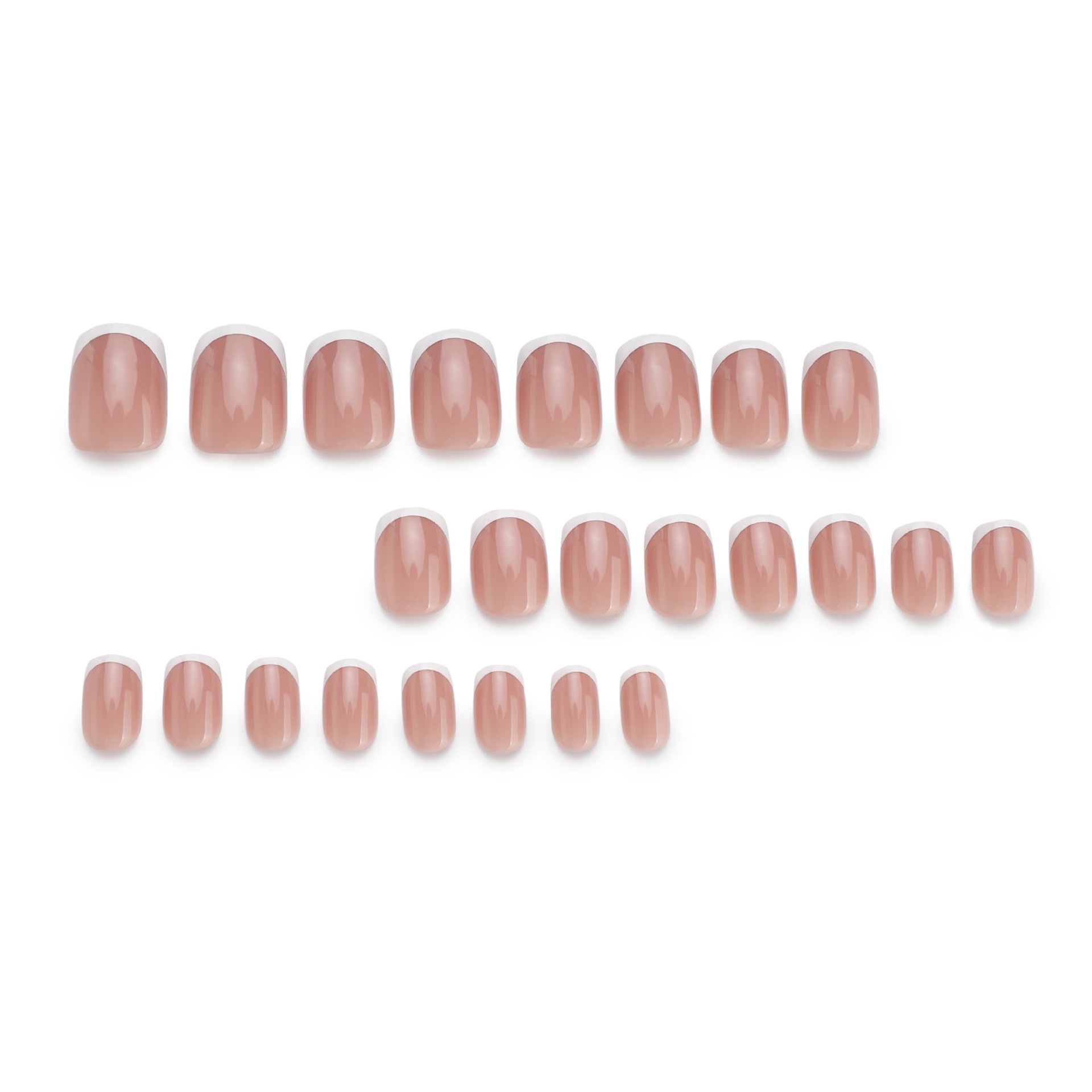 Nude Classic French Short Nails
