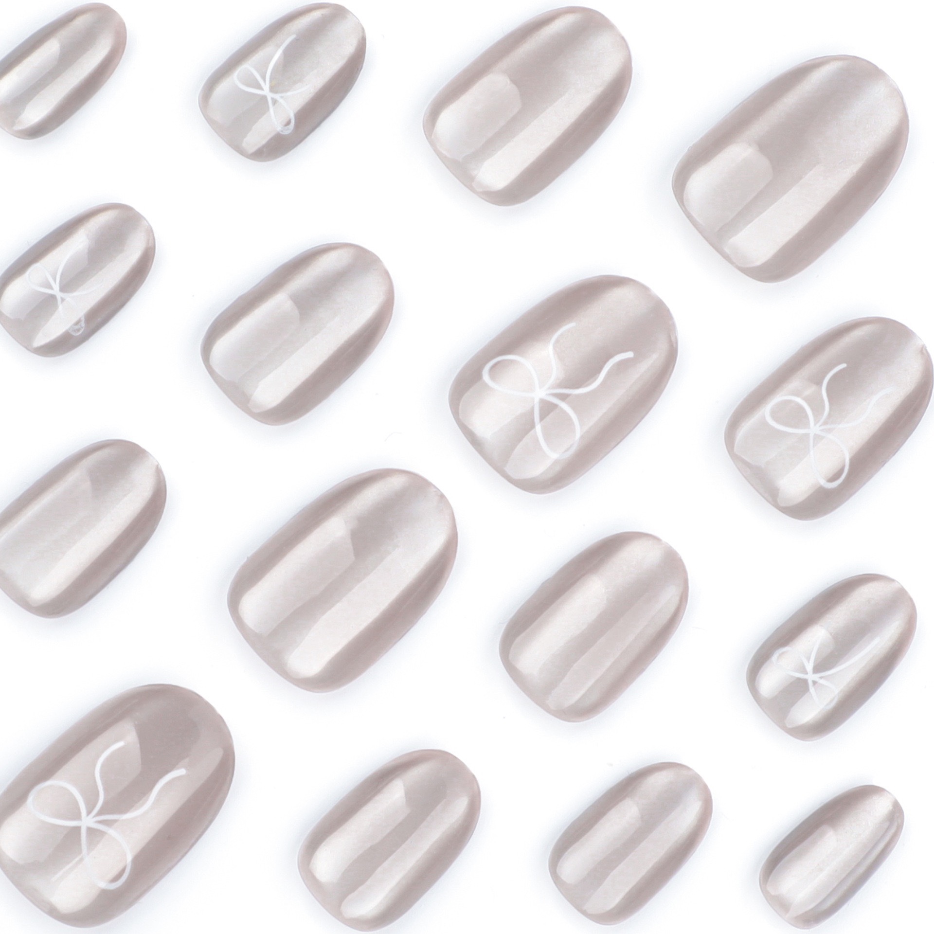 Aurora Bow Medium Nails