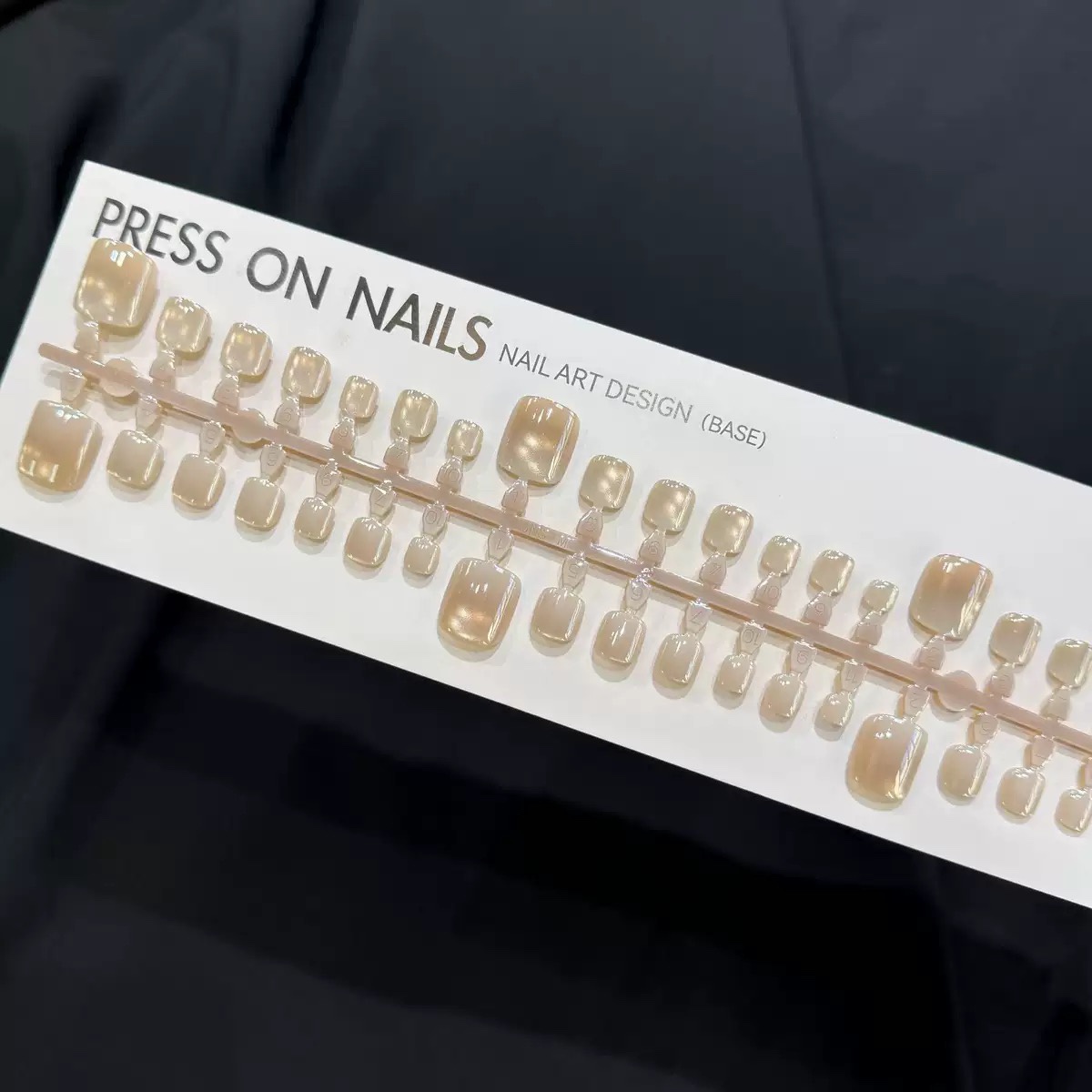 Ombré Nude Aurora Toe Nails 42pcs