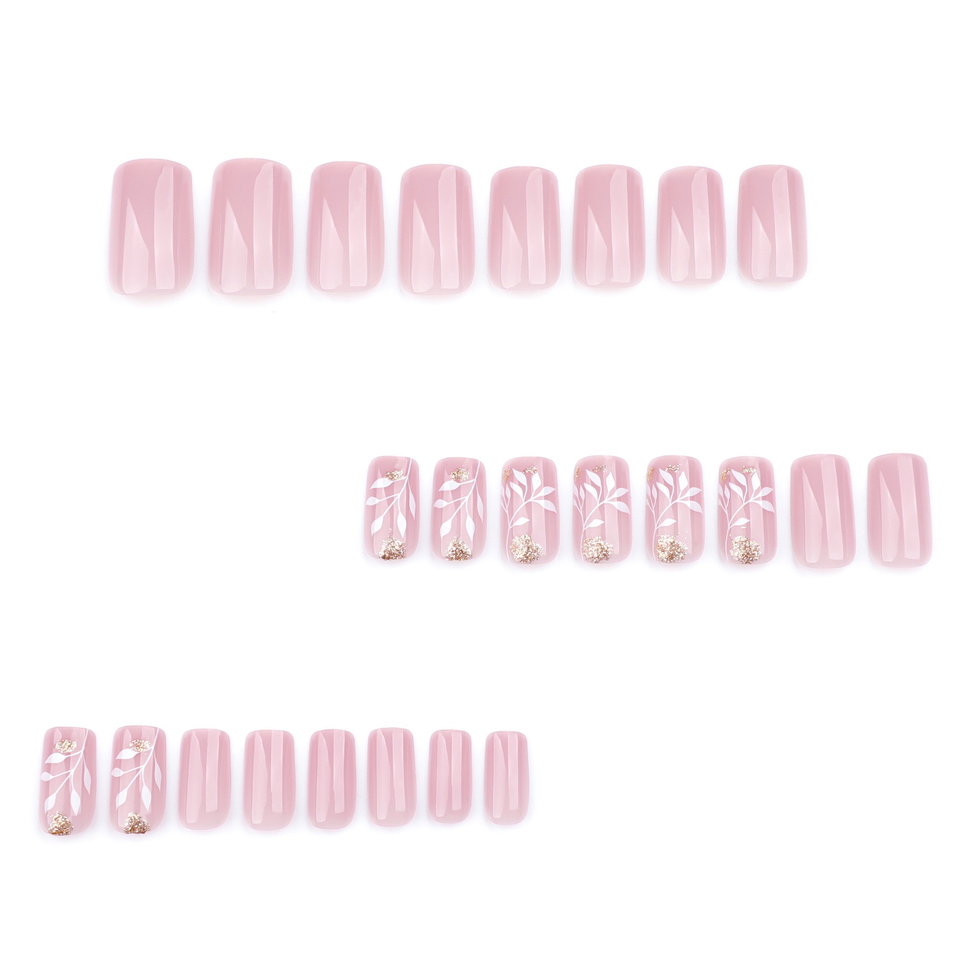 Marble Pink Short Nails