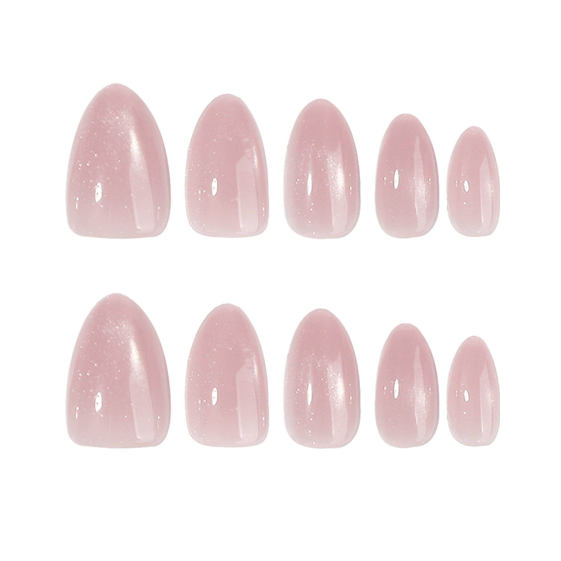 Peach Juice Cat Eyes Medium Nails