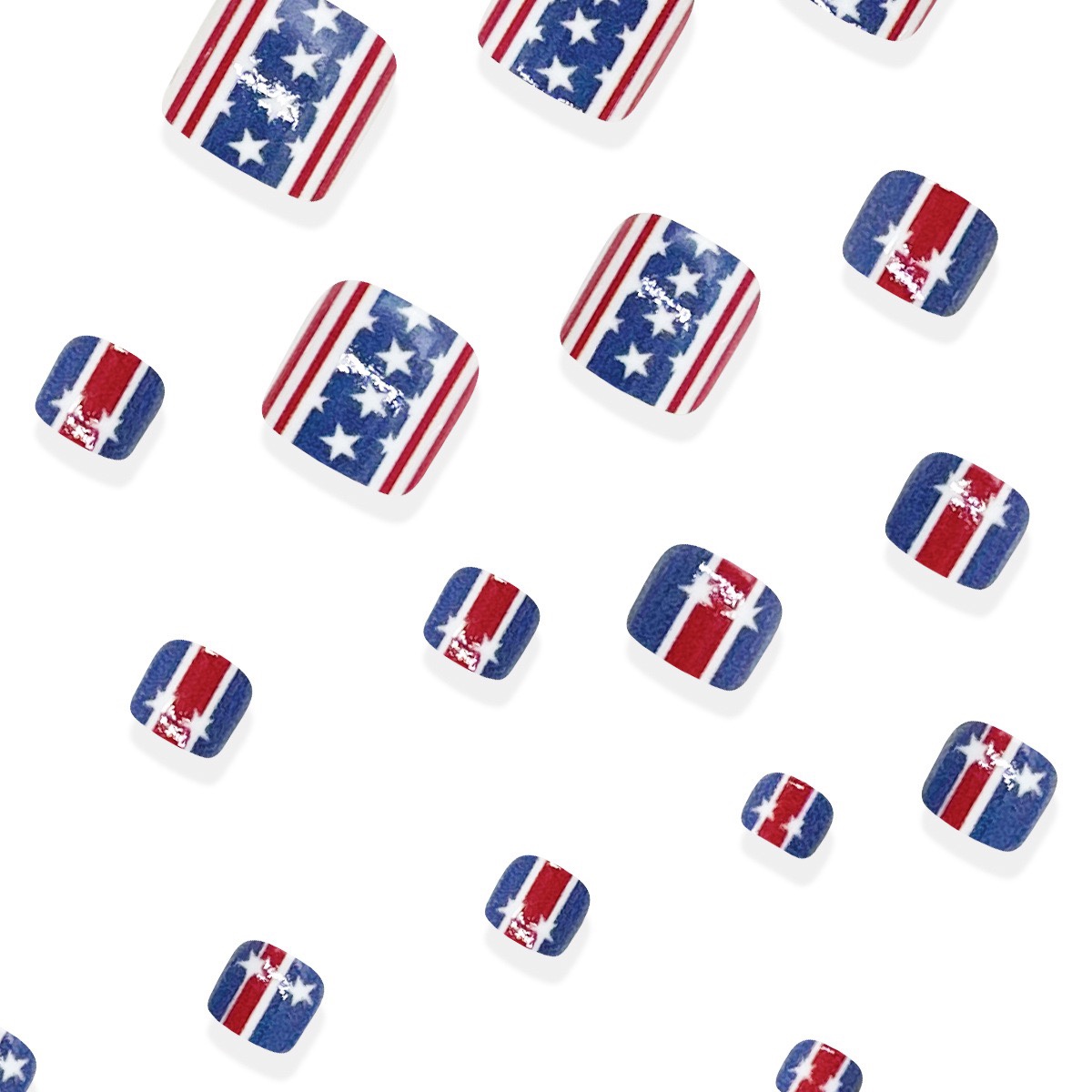 Fourth of July Toe Nails