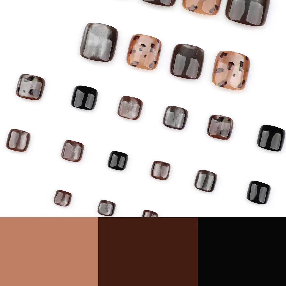 Leopard print Toe Nails