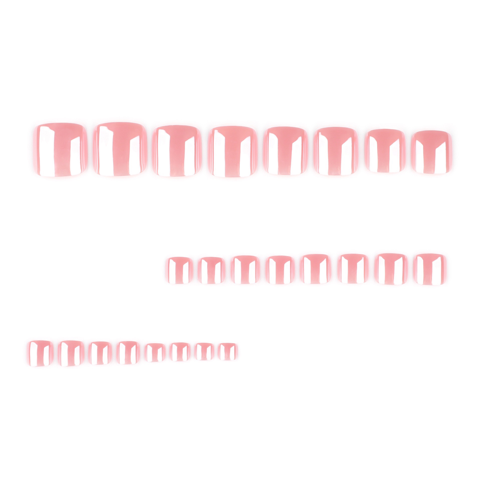 Aurora Light Pink Toe Nails