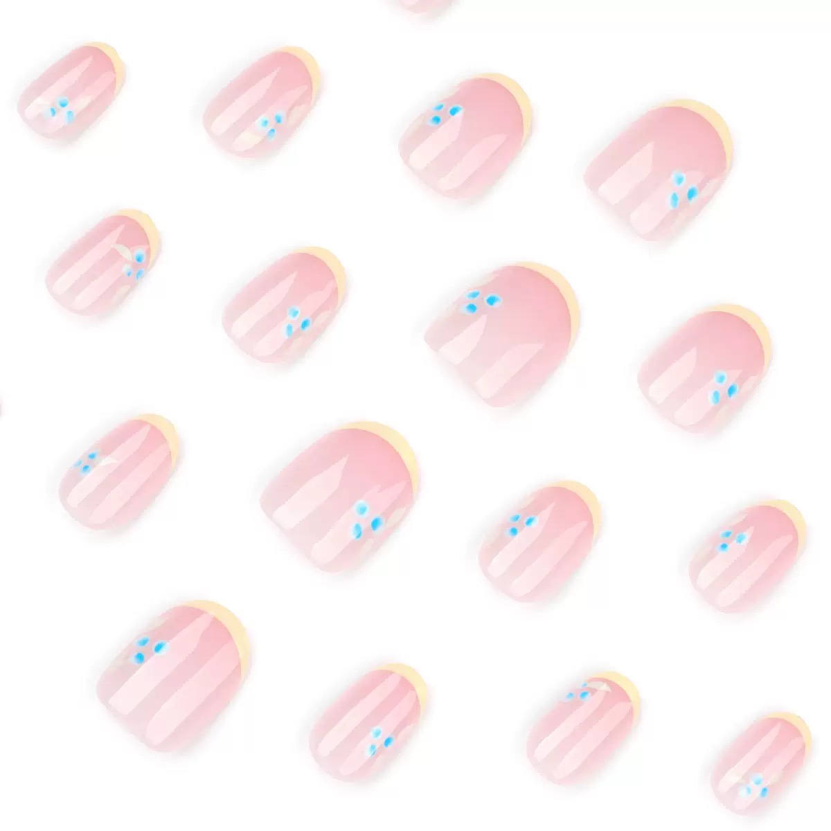 Summer sunflower Short Nails