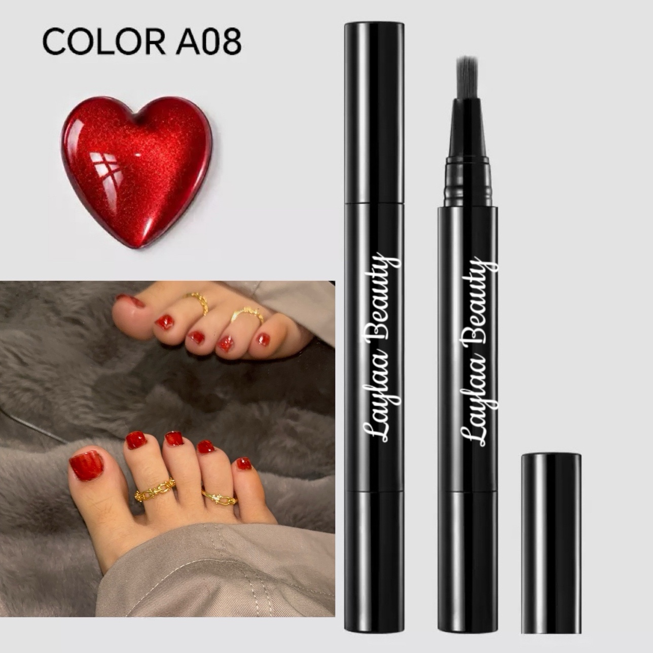 One Step Gel Pen Wine Red Cat Eyes