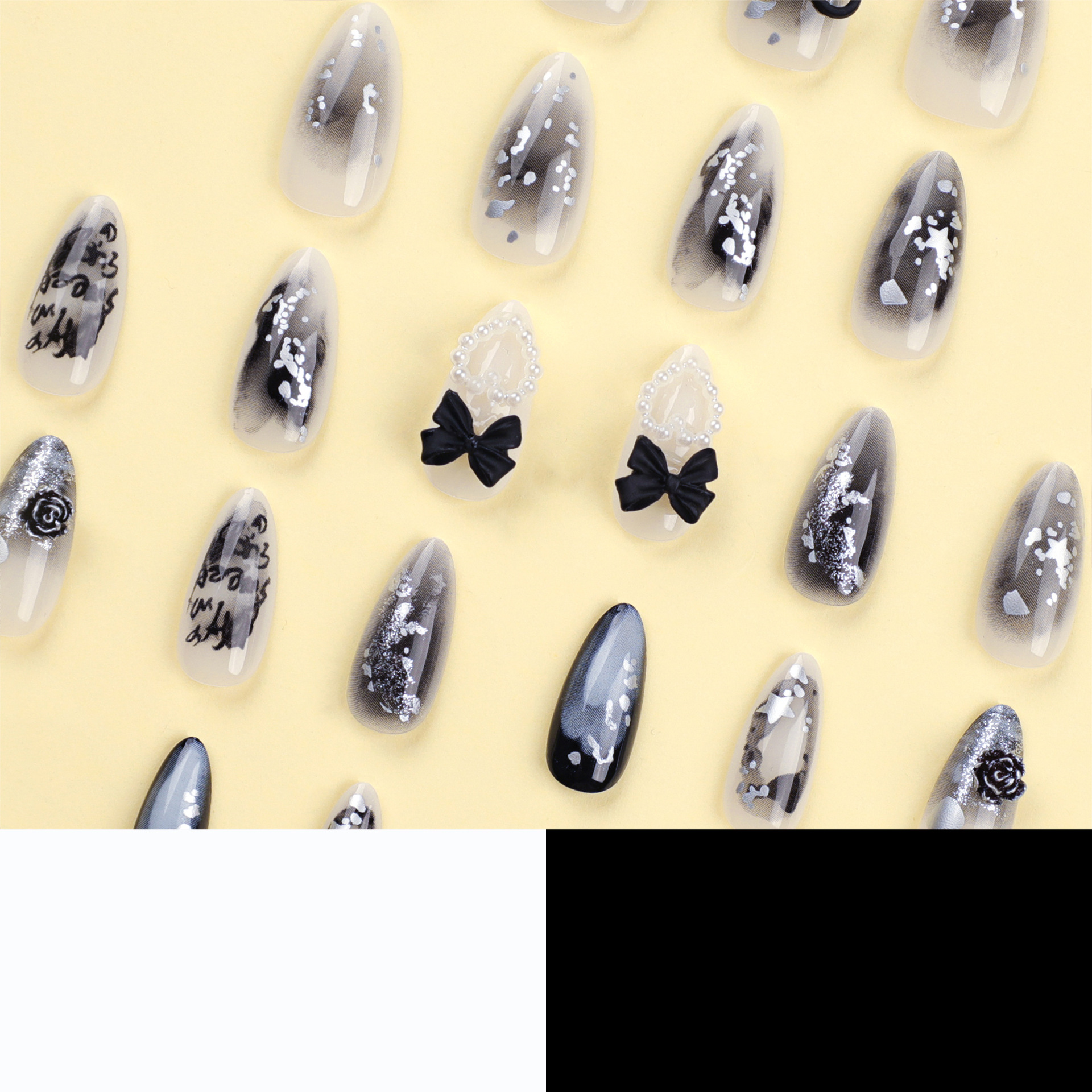 3D Bowknot Medium Nails